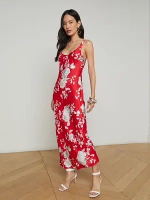 Akiya Satin Maxi Dress