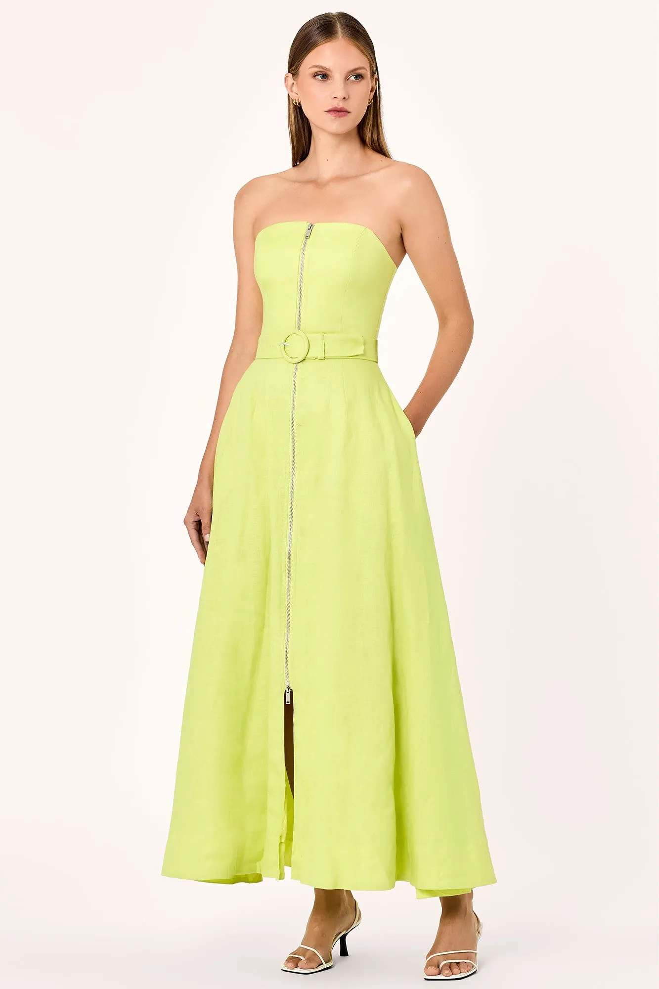 Amalthea Midi Dress - Citrine