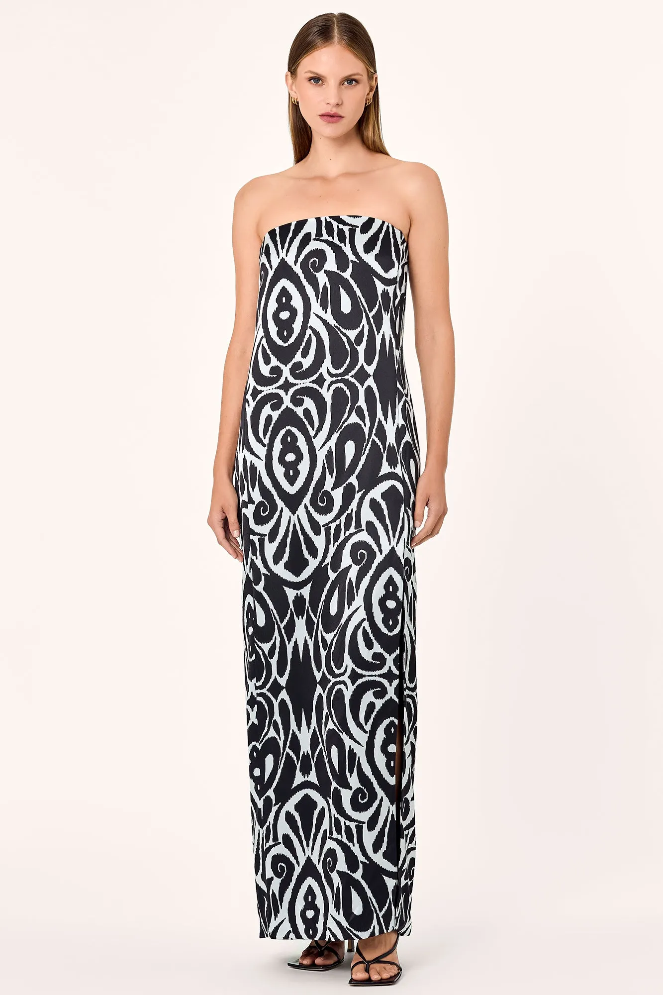 Axelie Strapless Gown - Ivory Inez