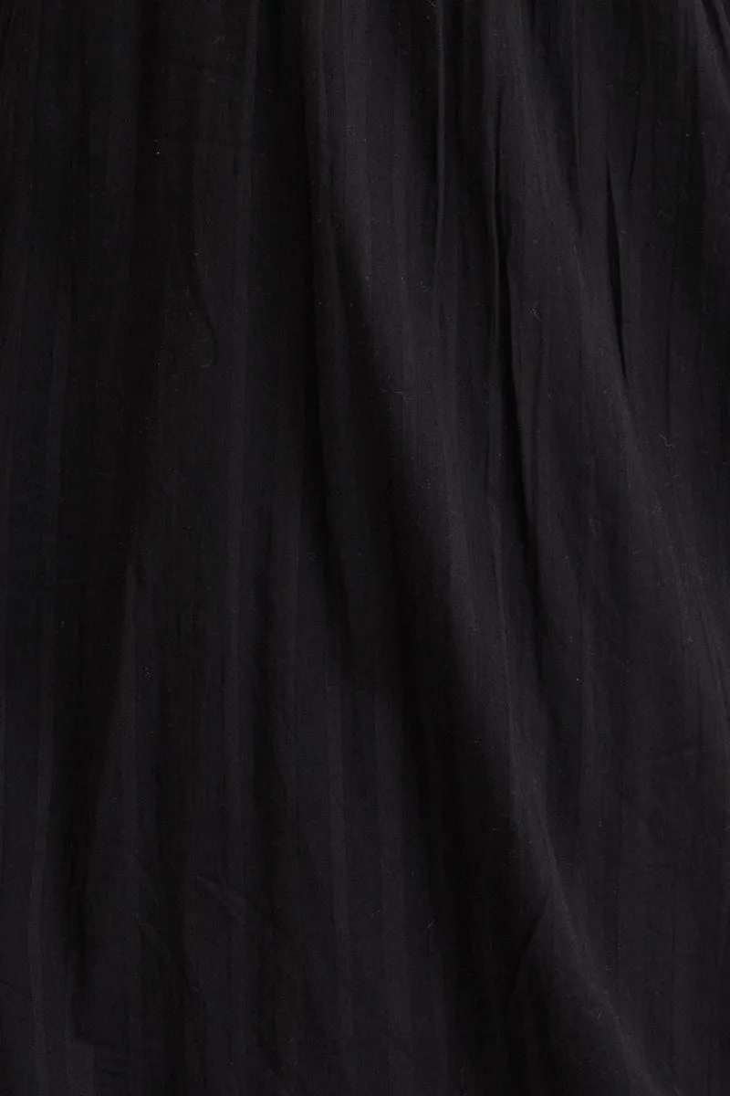 Black Midi Dress Long Sleeve Evening