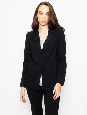 Blazer Finished in Black Milano Stitch