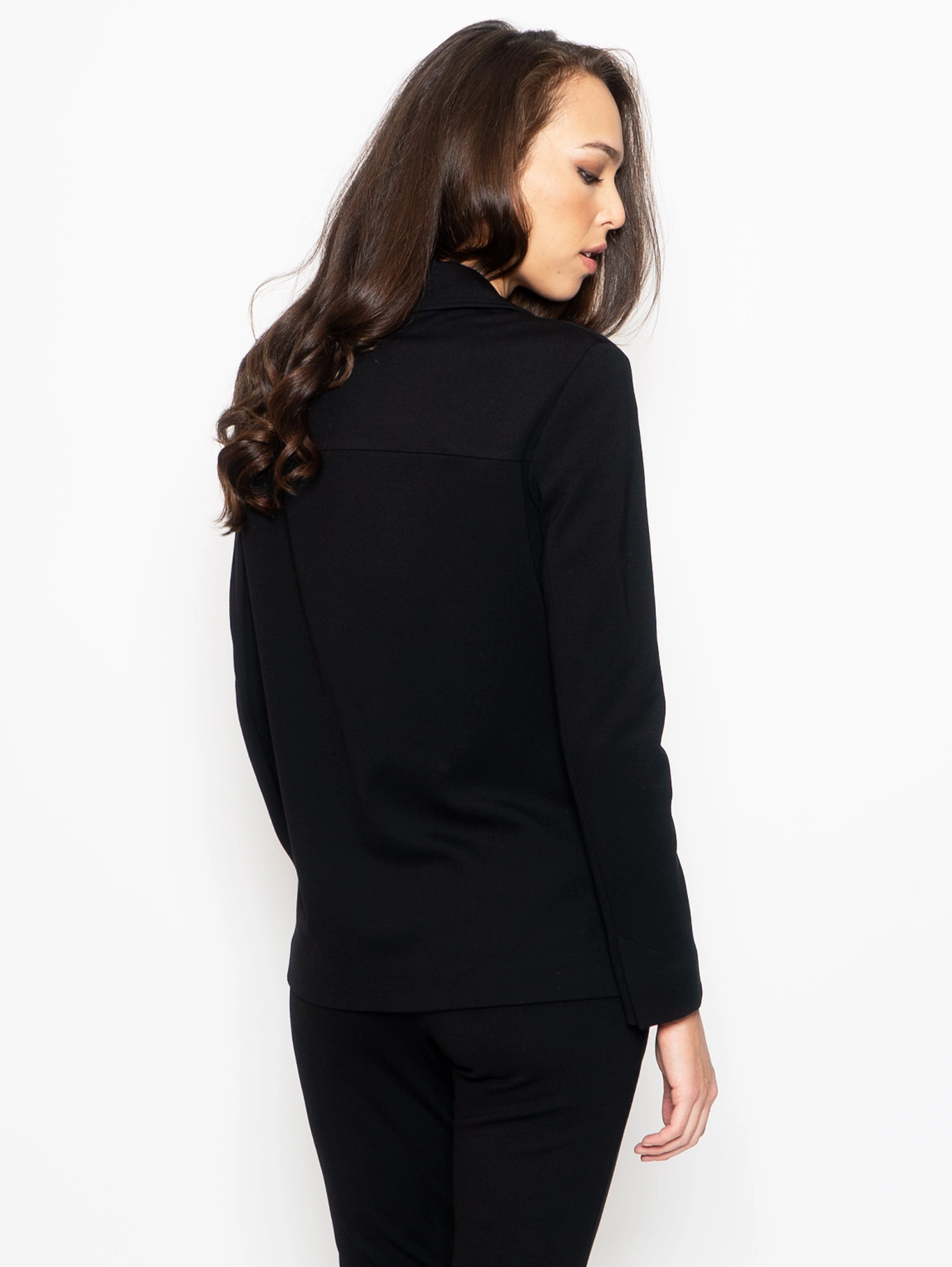 Blazer Finished in Black Milano Stitch