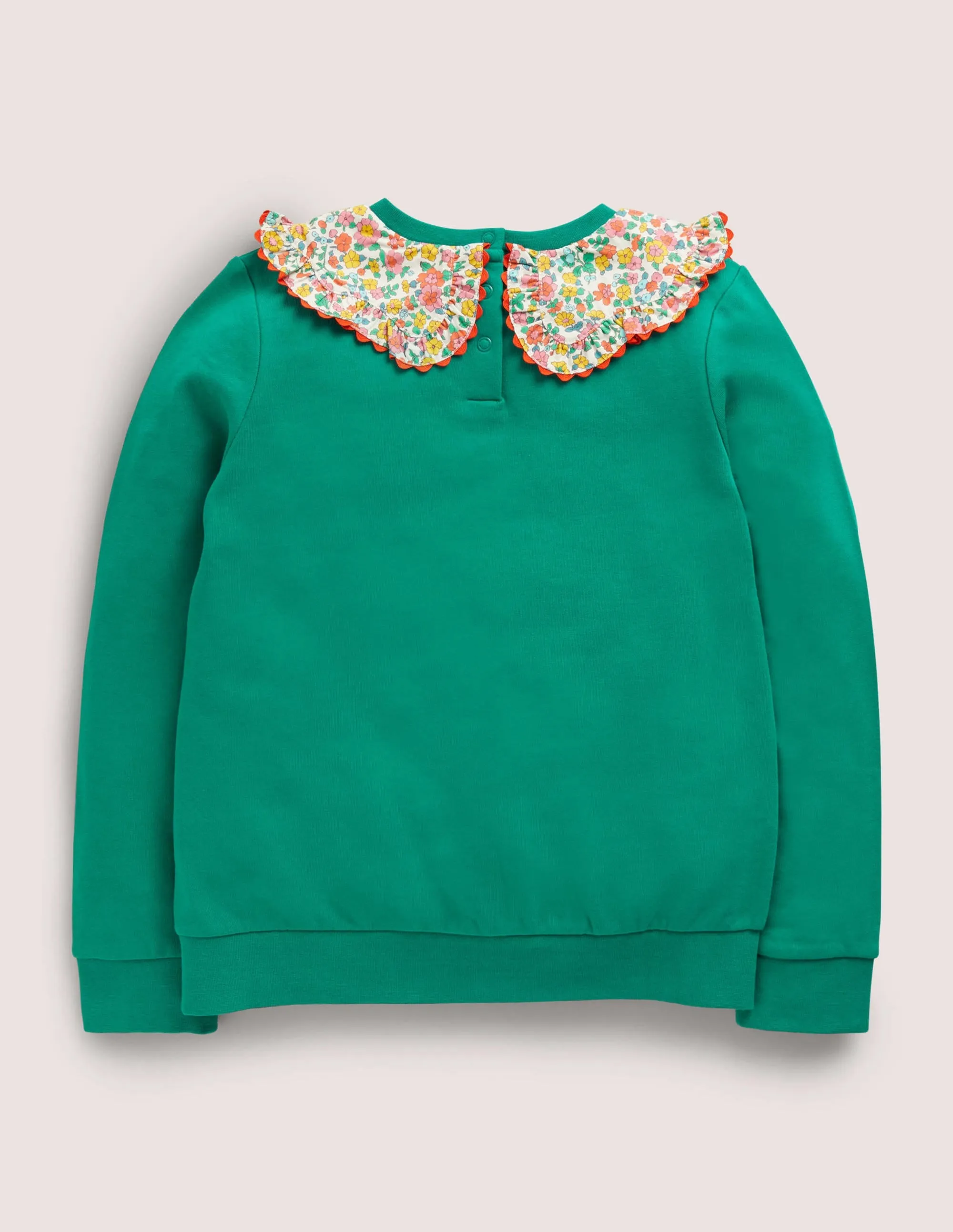 Collared Sweatshirt-Shady Glade Green