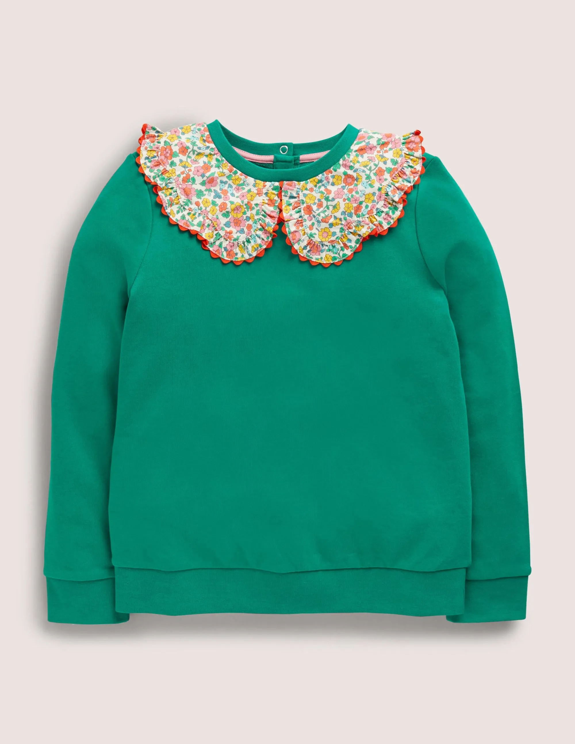 Collared Sweatshirt-Shady Glade Green