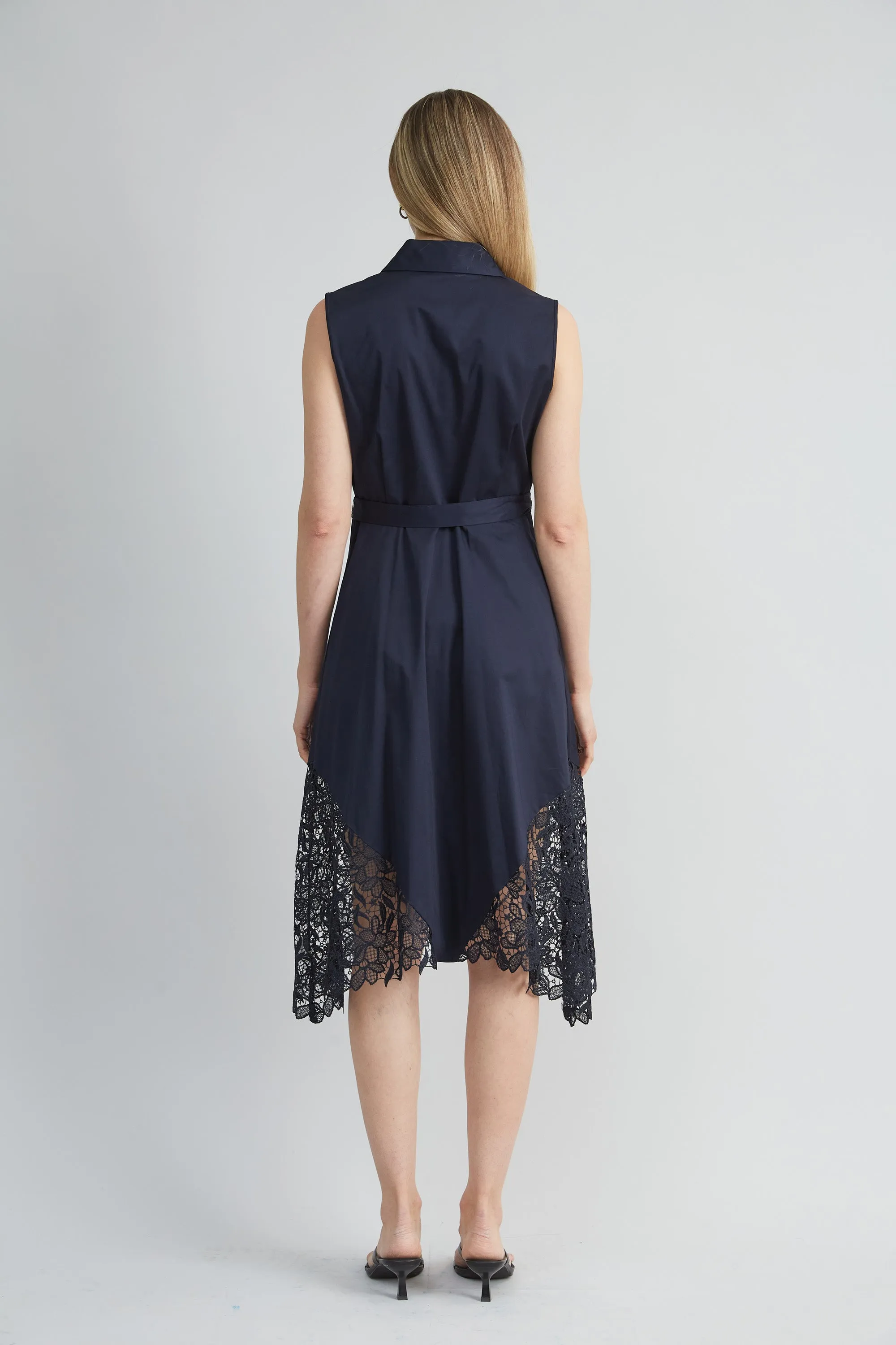 Cotton Lace Hem Dress