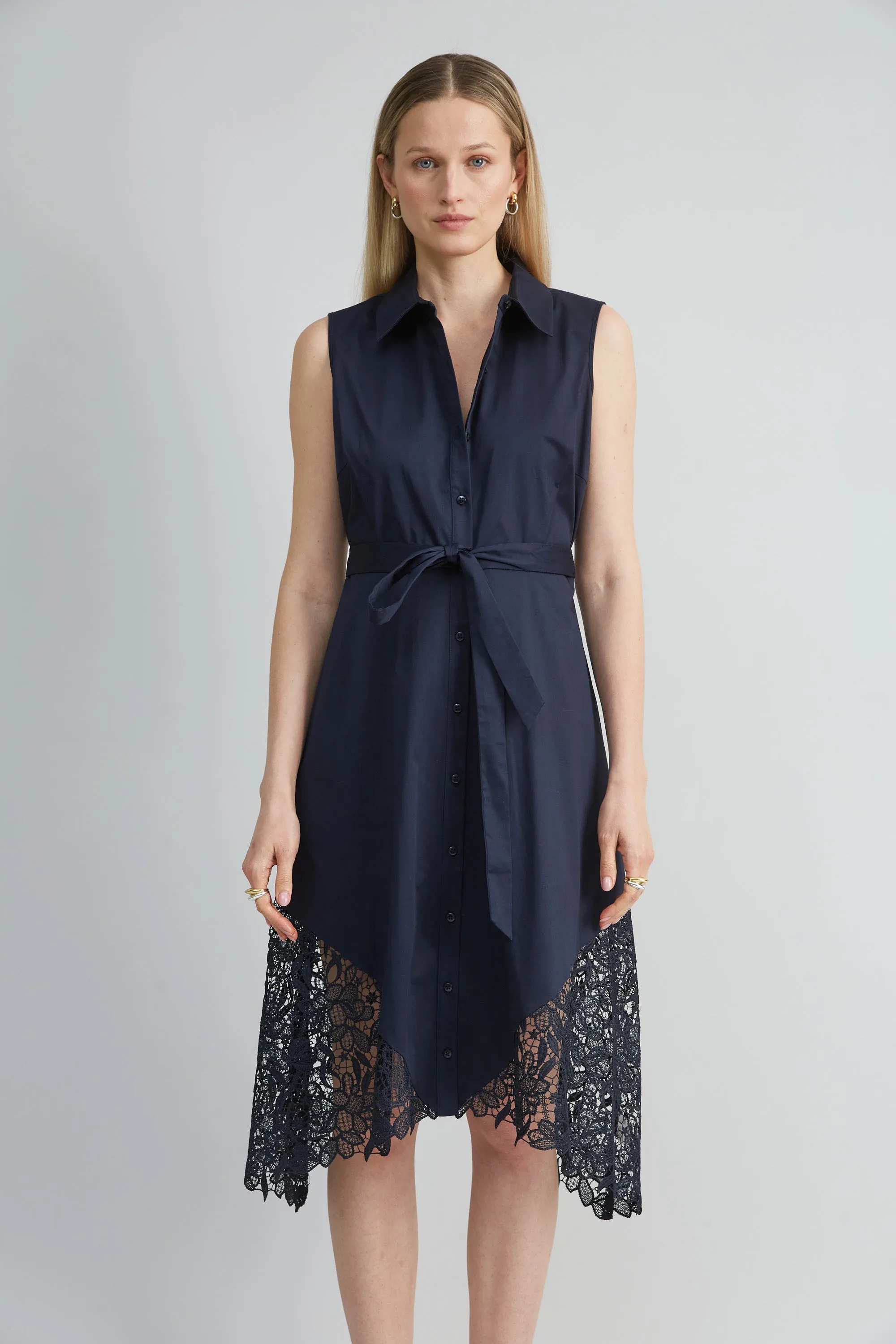 Cotton Lace Hem Dress