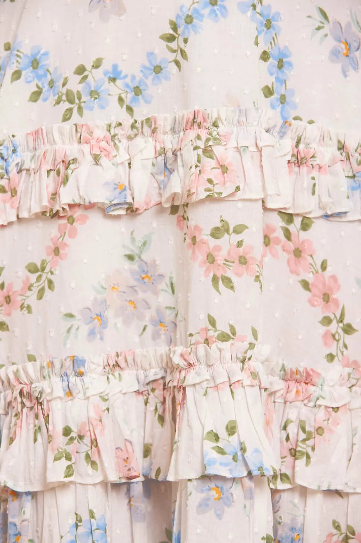 Dancing Daisies Cotton Backless Micro Mini Dress