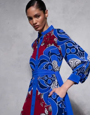 Demi Crepe Maxi Dress - Enchantress Blue - SALE