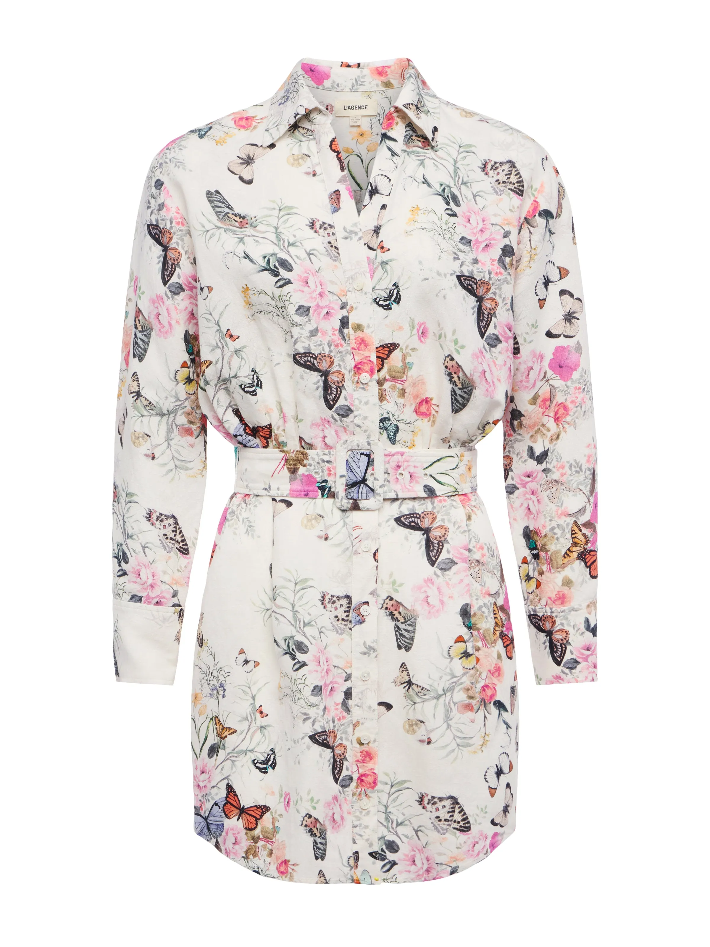 Demie Linen-Blend Shirt Dress
