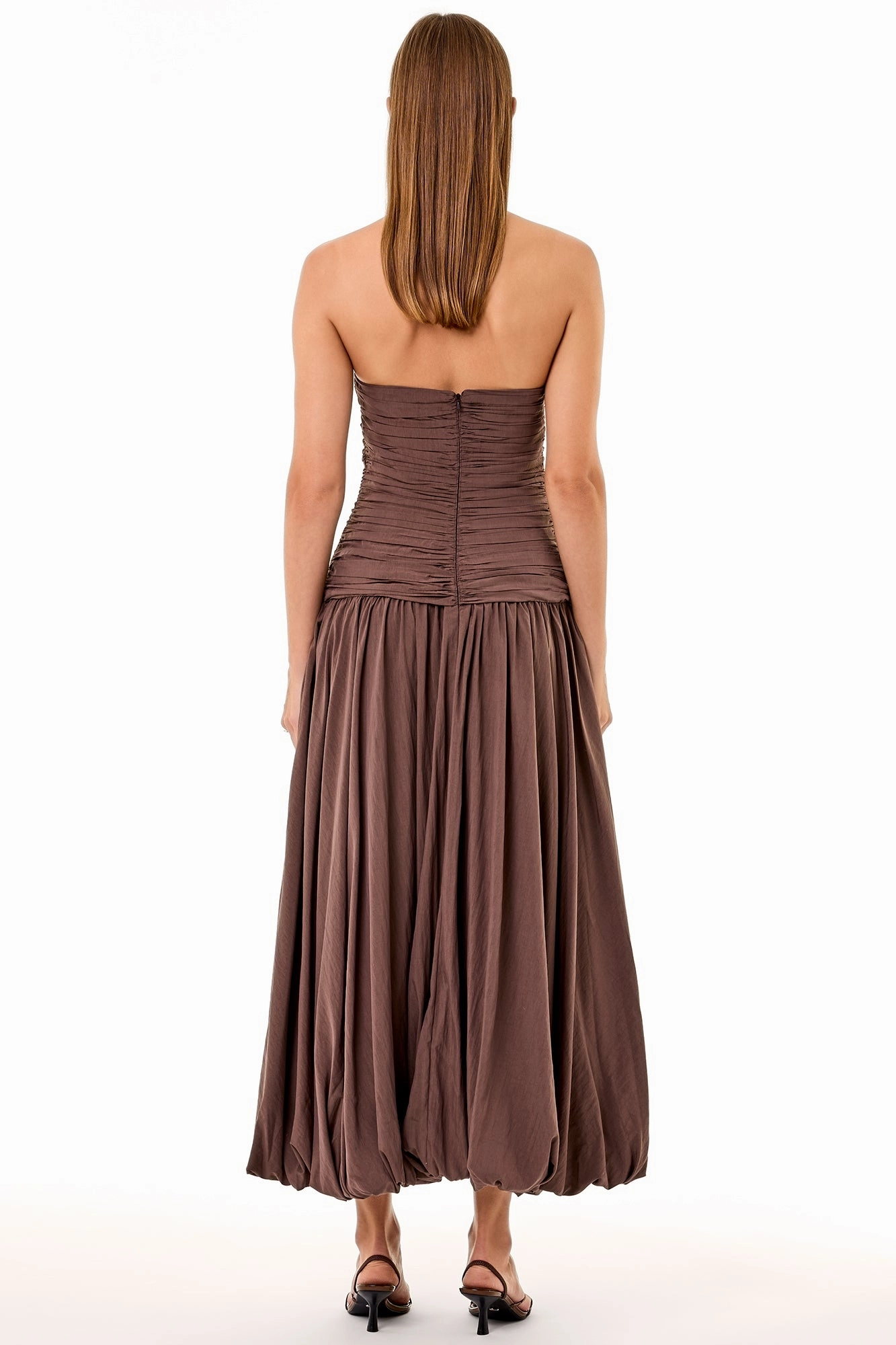 DESPINA DRESS - CHOCOLATE