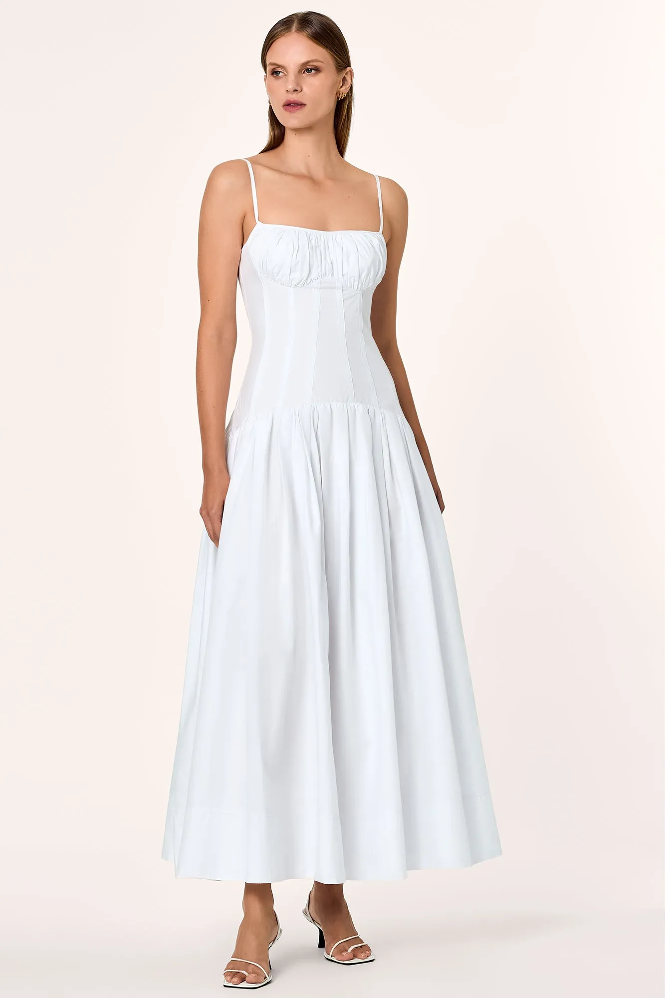 Dolma Midi Dress - White
