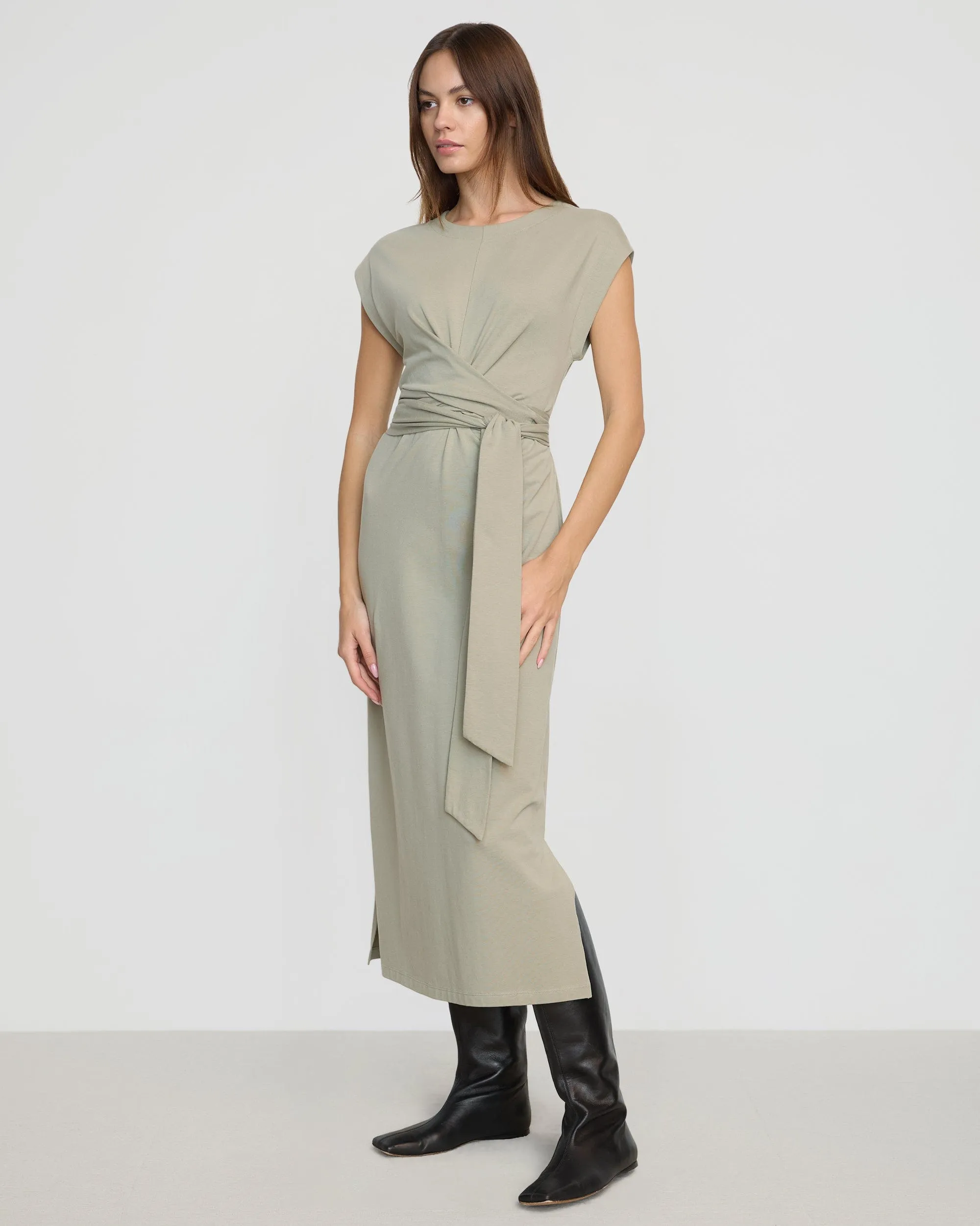 Fei Tie-Front Organic Cotton Dress