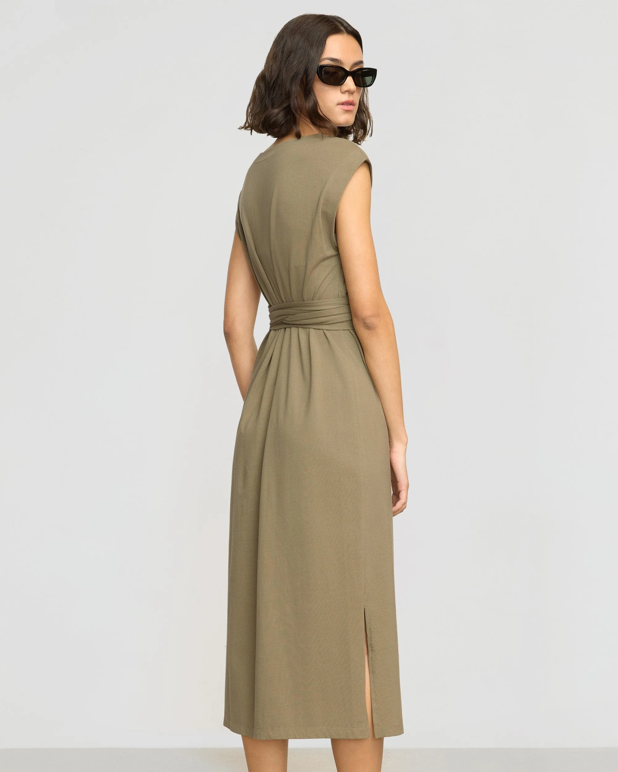 Fei Tie-Front Organic Cotton Dress