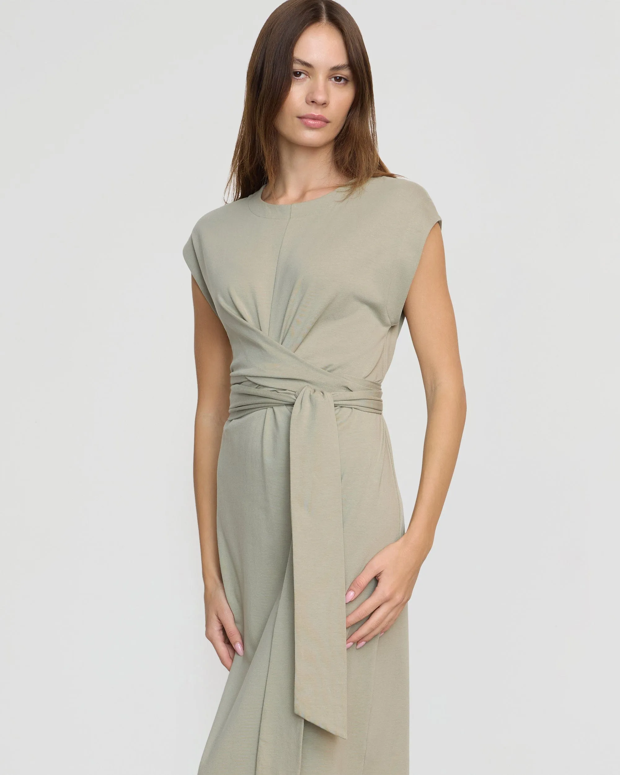 Fei Tie-Front Organic Cotton Dress