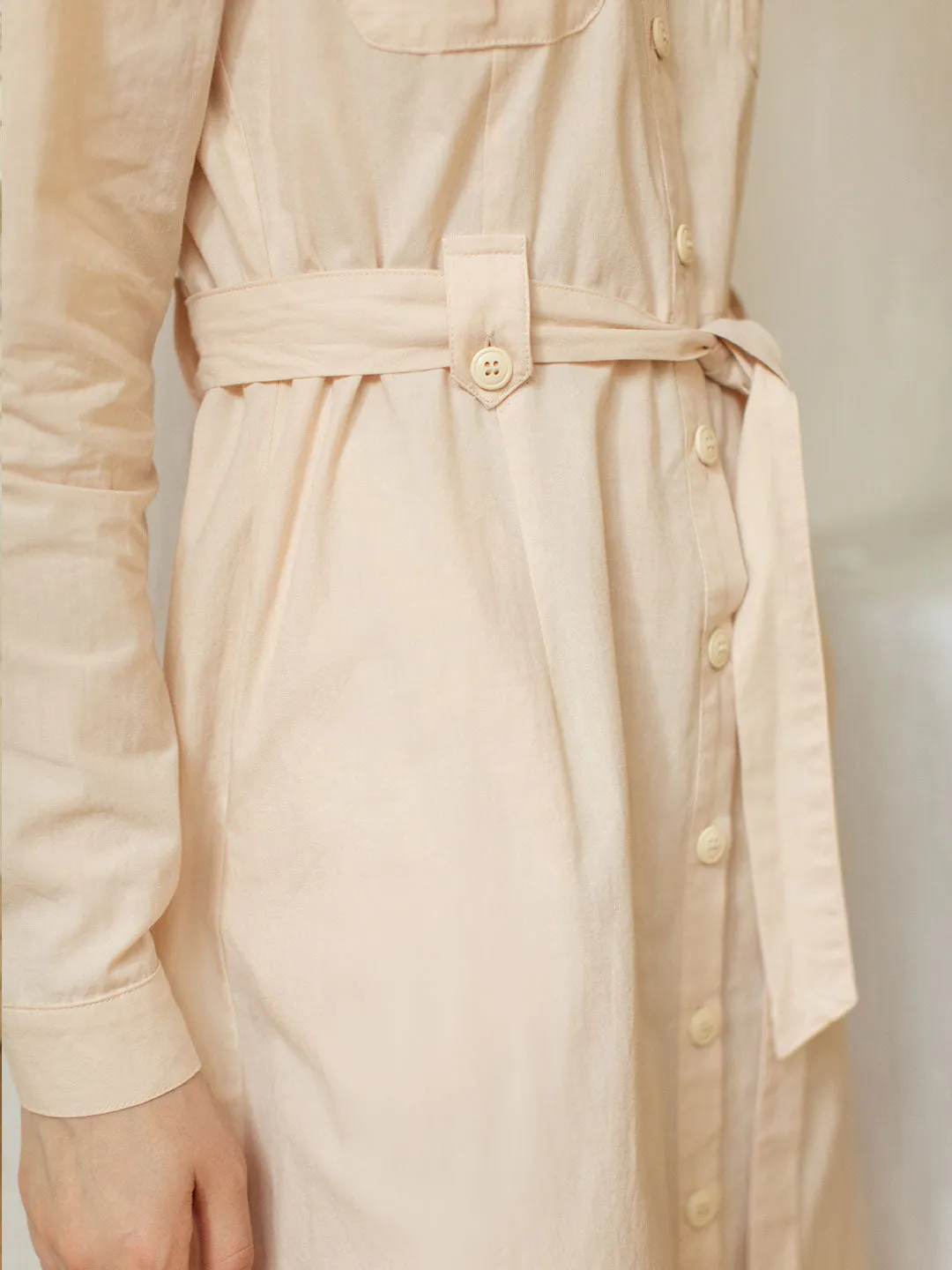 【Final Sale】Zoe 100% Cotton Maxi Shirt Dress