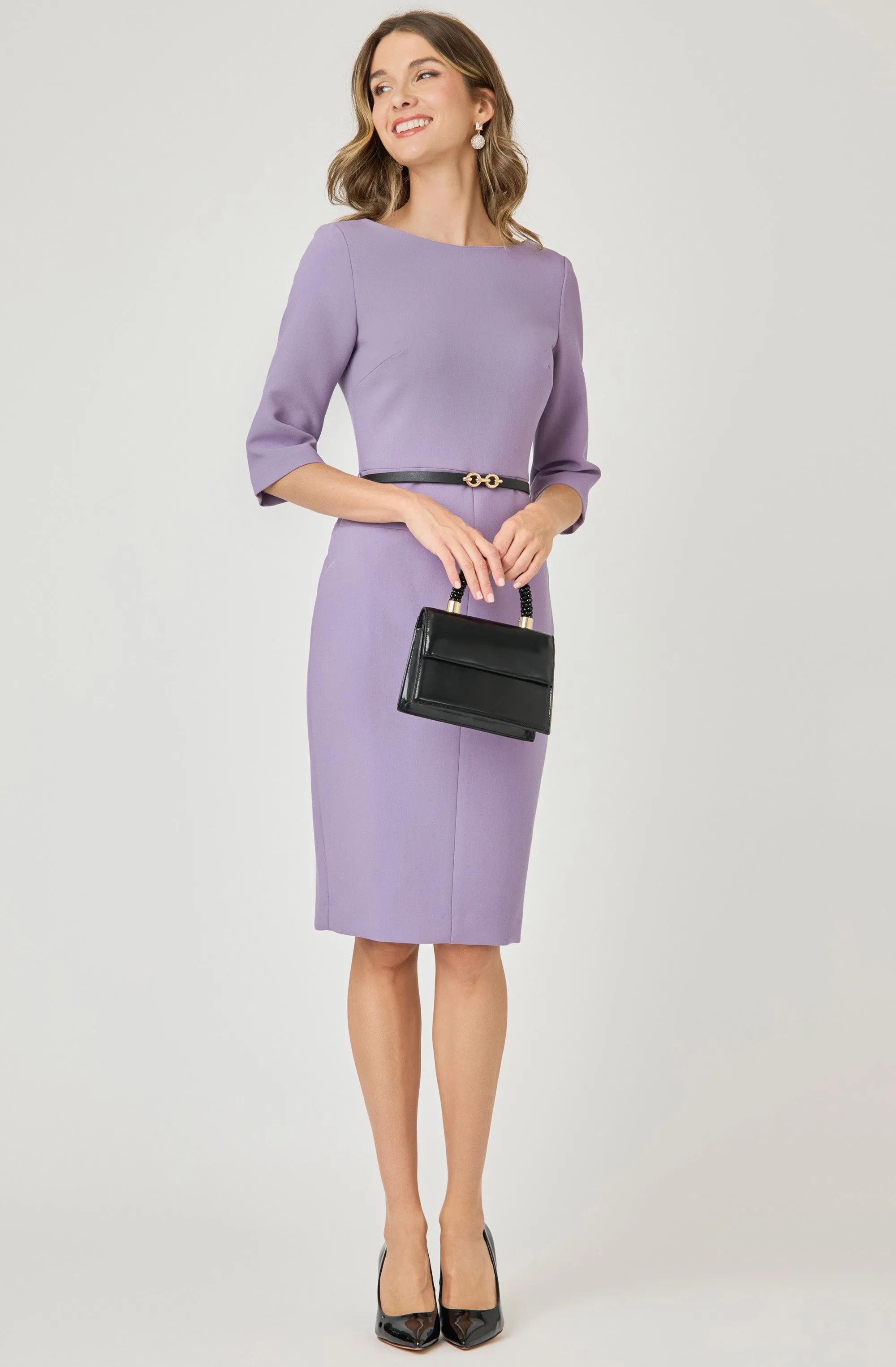 Fitted Dress with belt