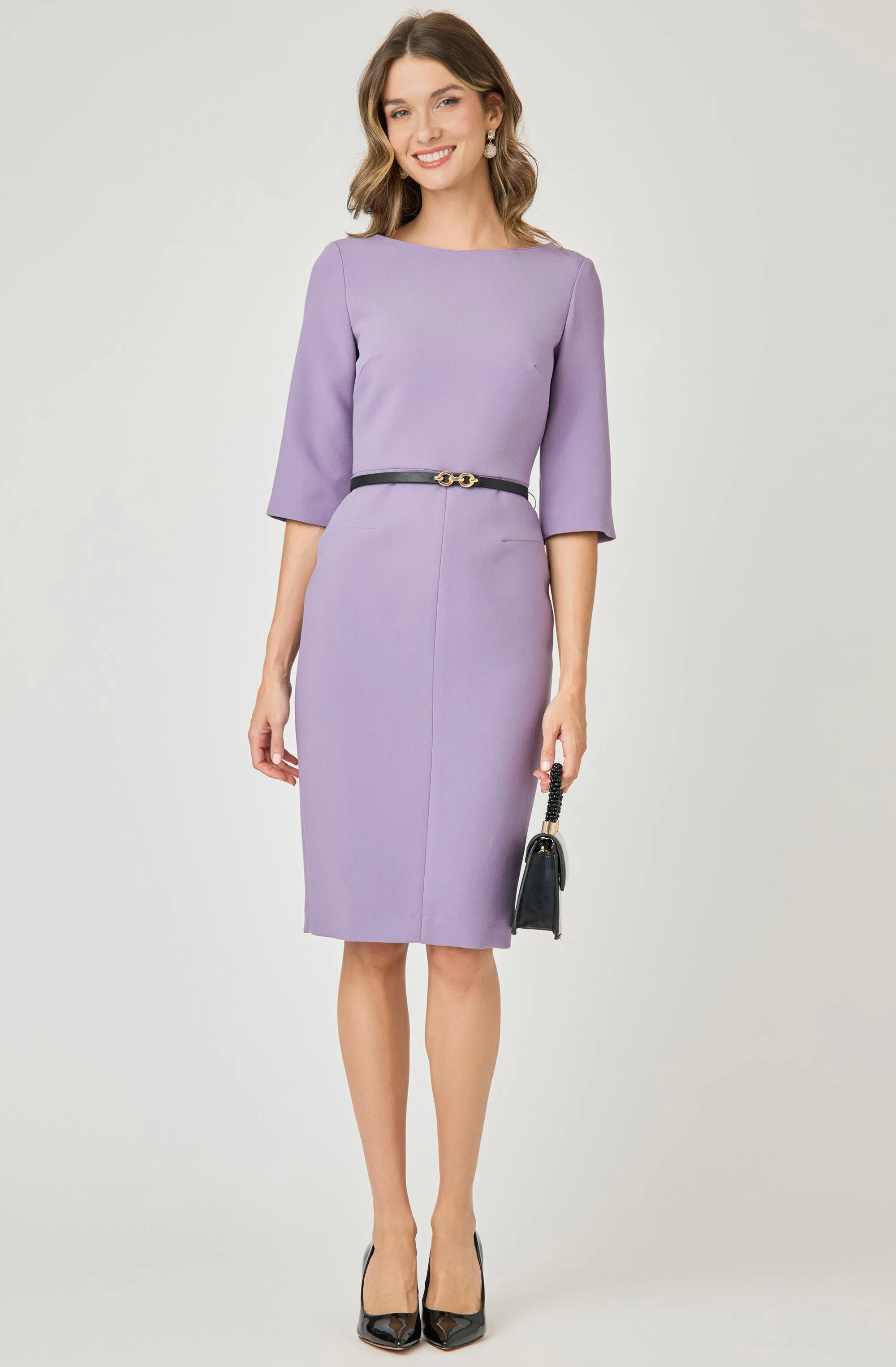 Fitted Dress with belt