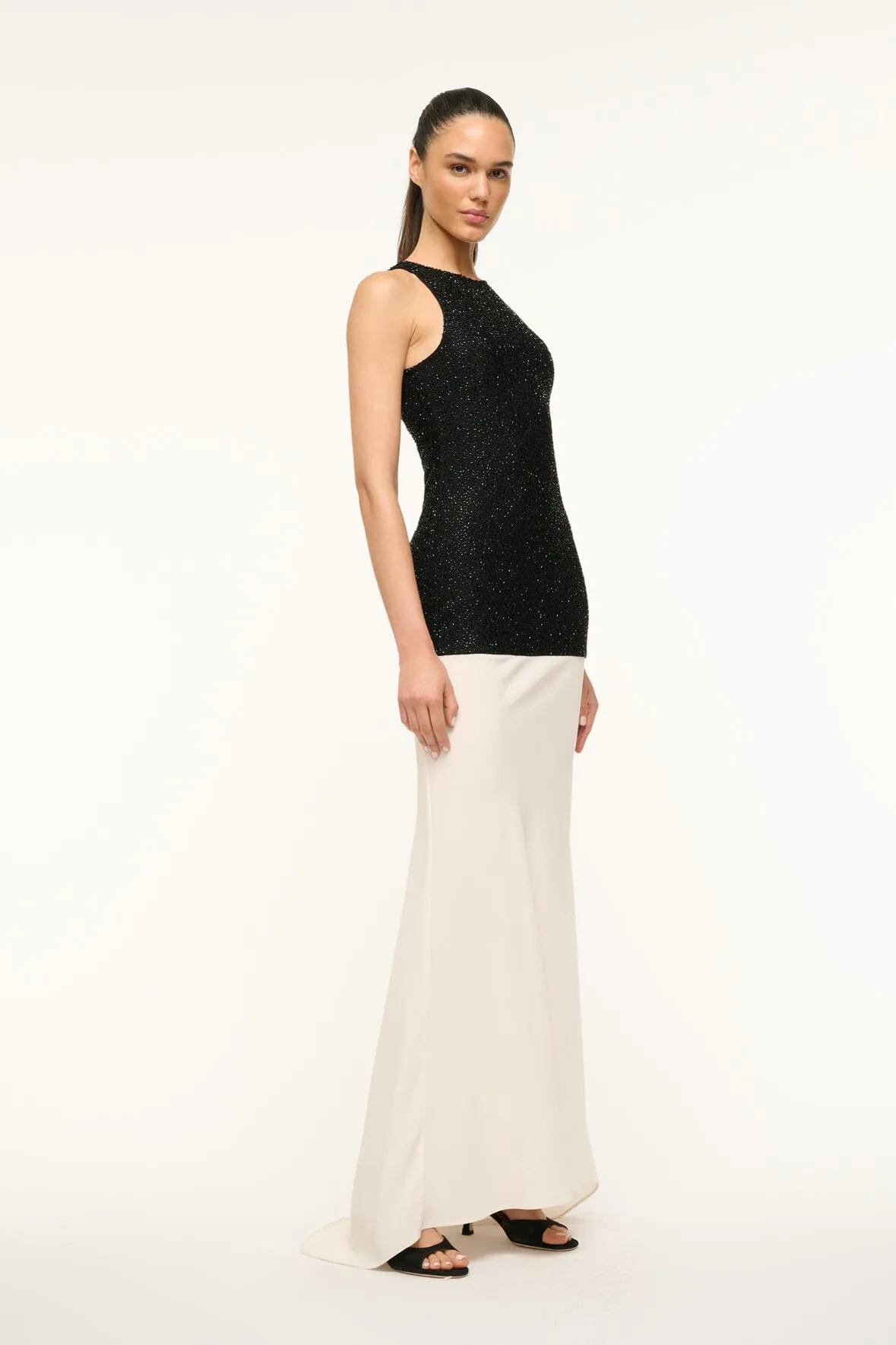 GABRIELLE DRESS | BLACK IVORY