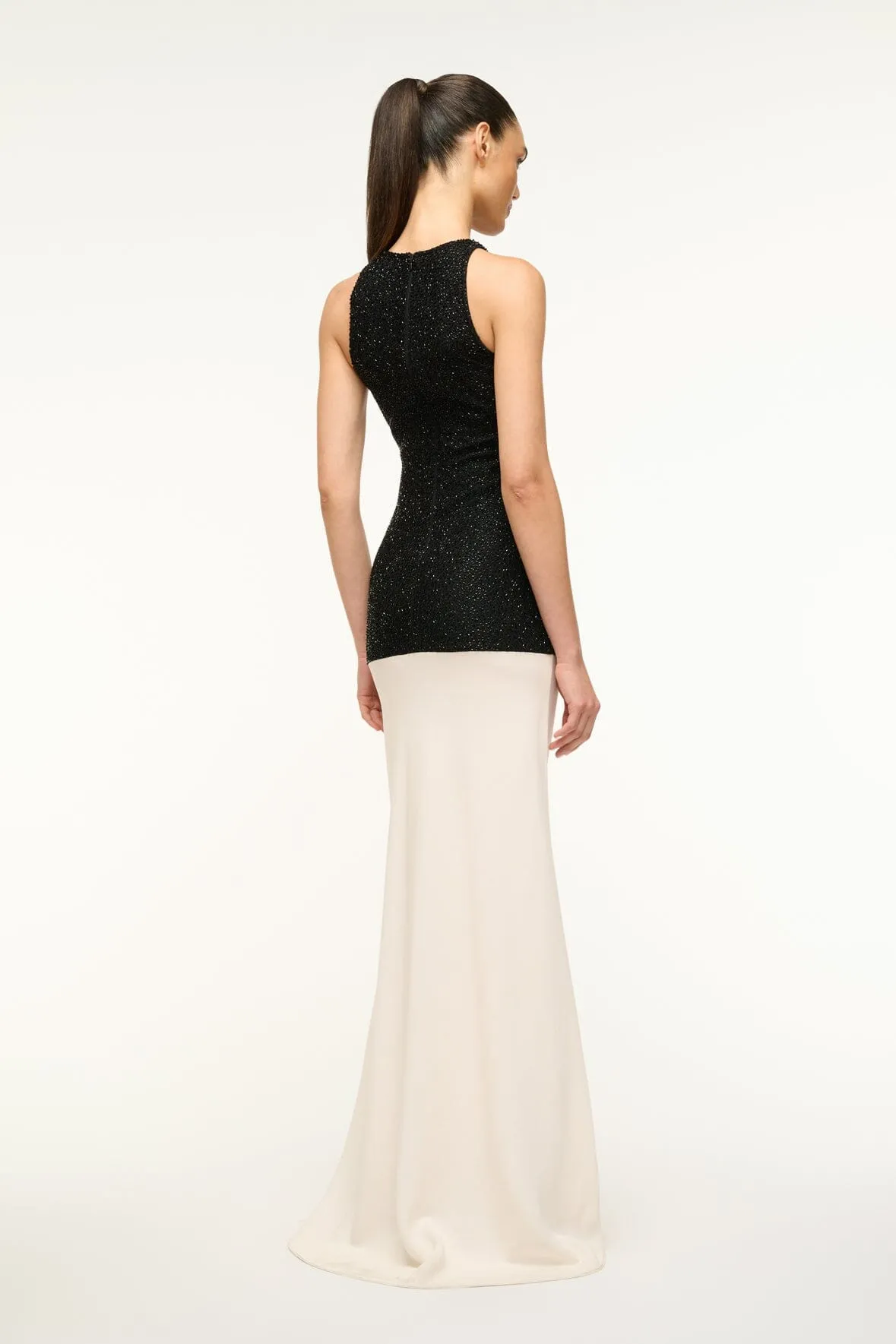 GABRIELLE DRESS | BLACK IVORY