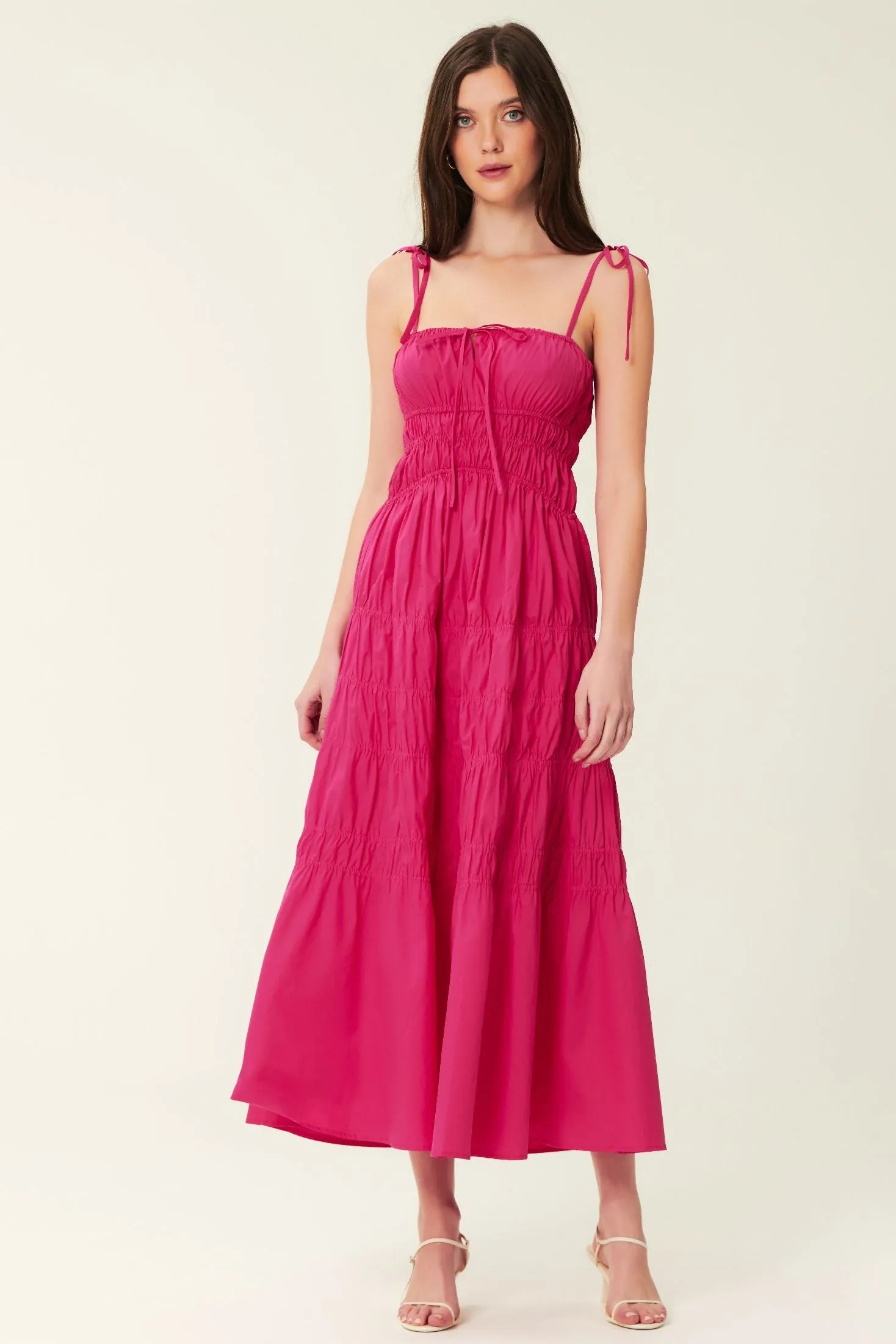 Halia Dress - Lipstick