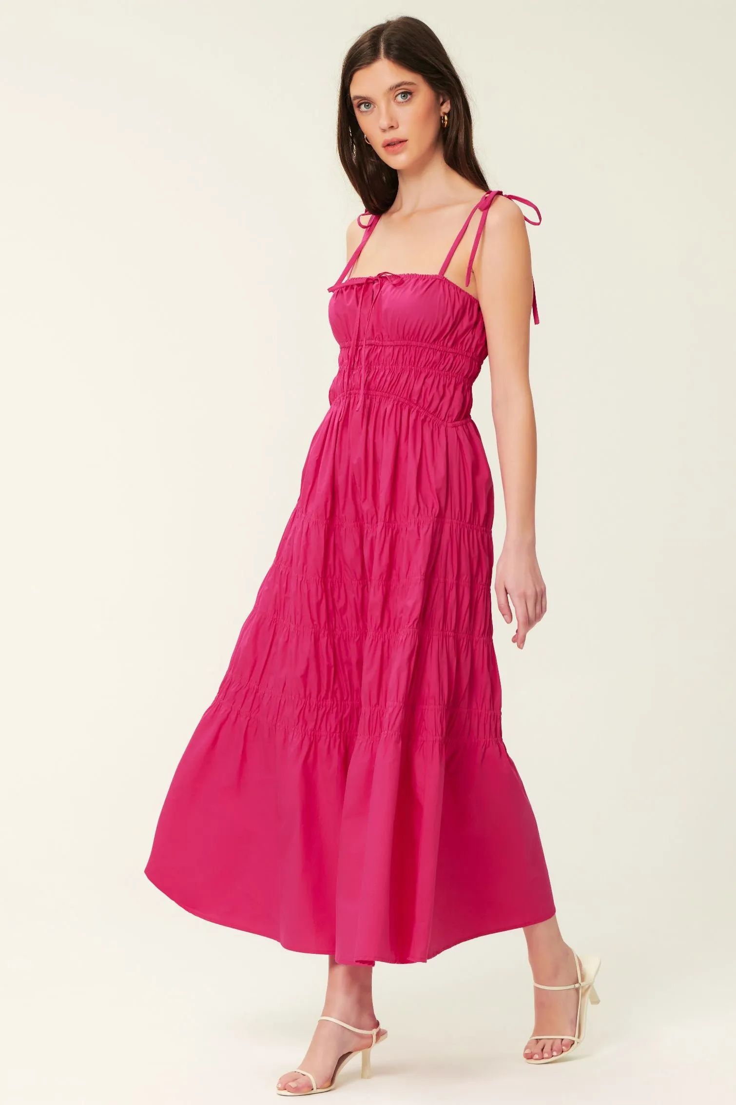 Halia Dress - Lipstick