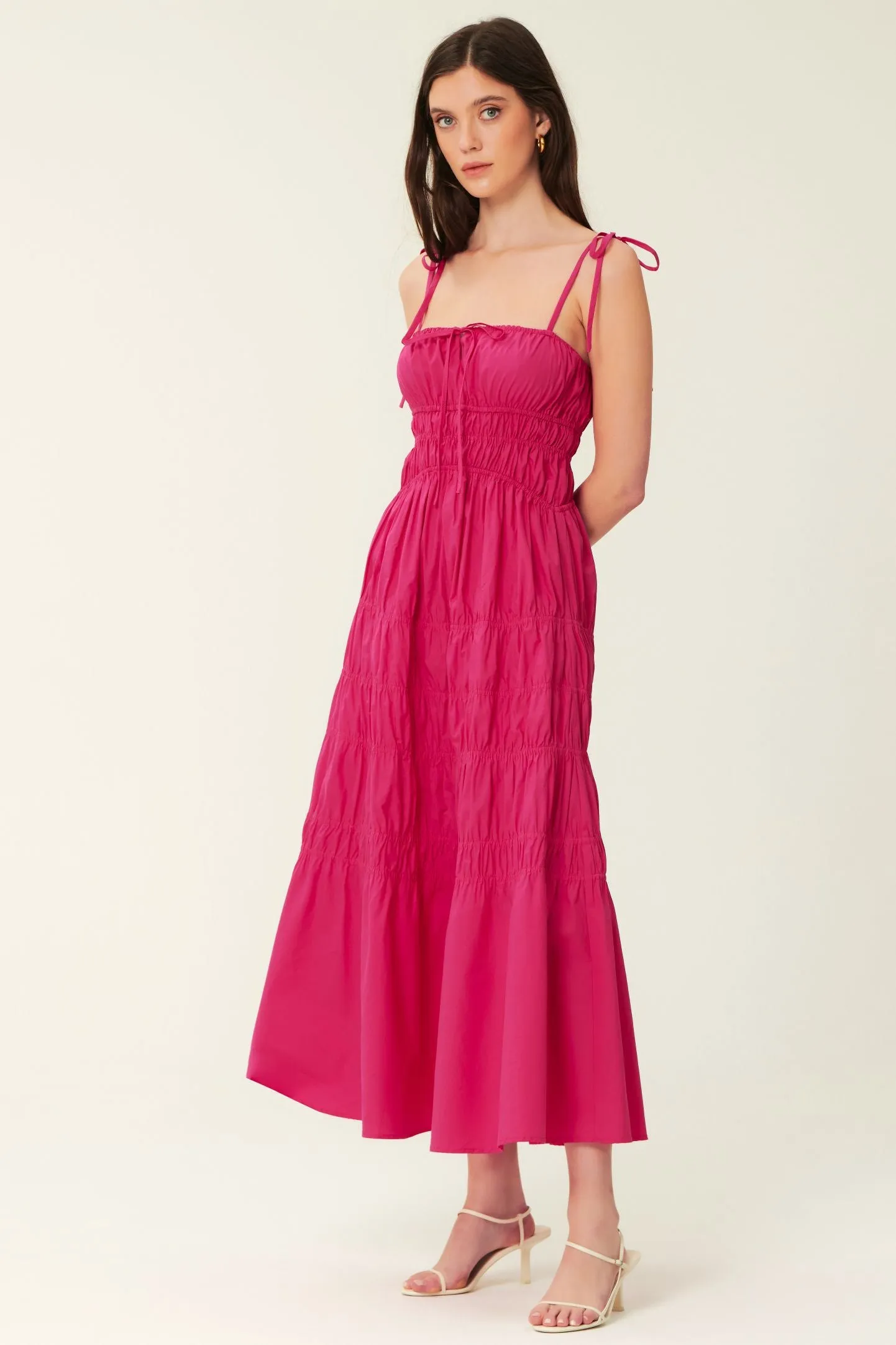 Halia Dress - Lipstick