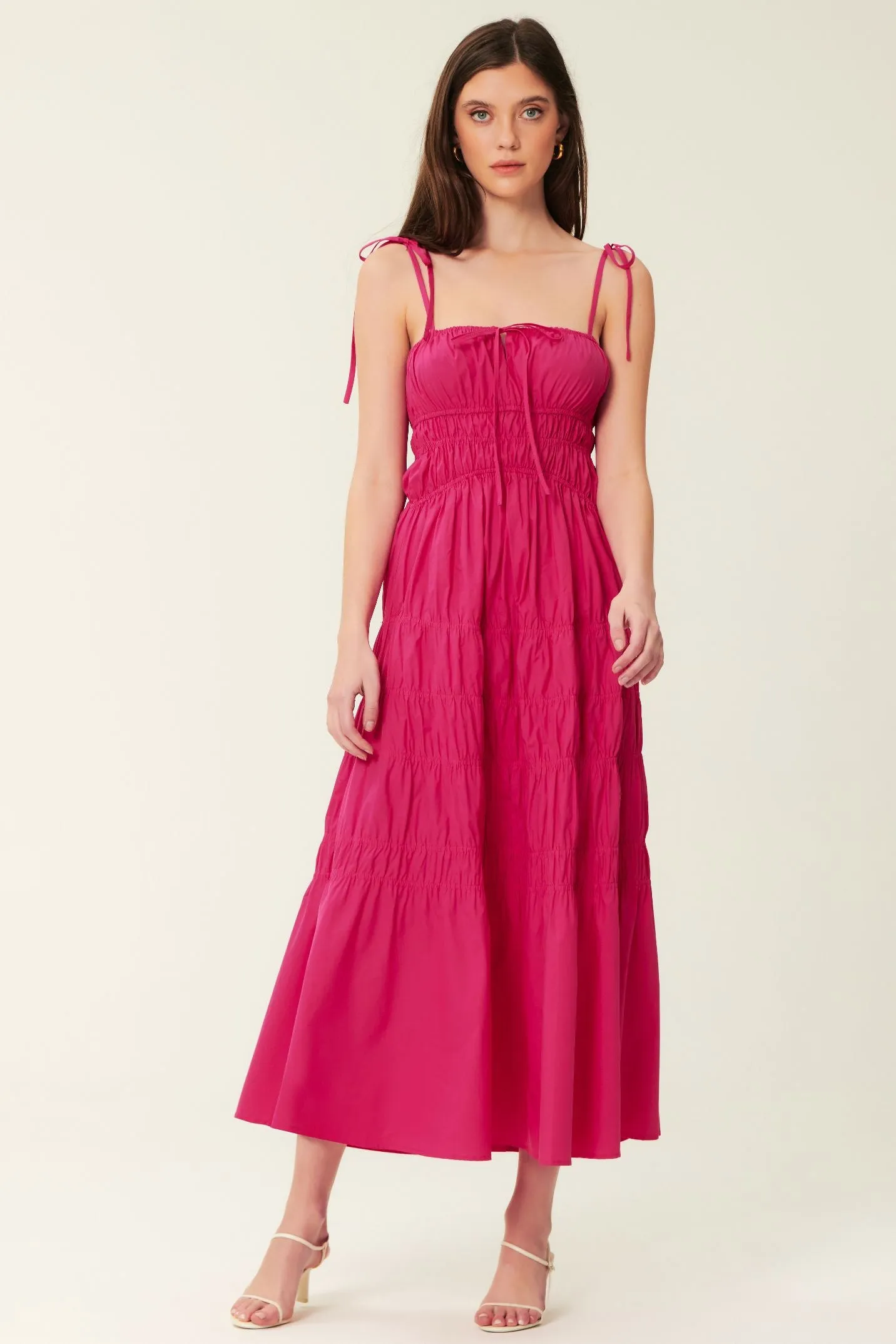 Halia Dress - Lipstick