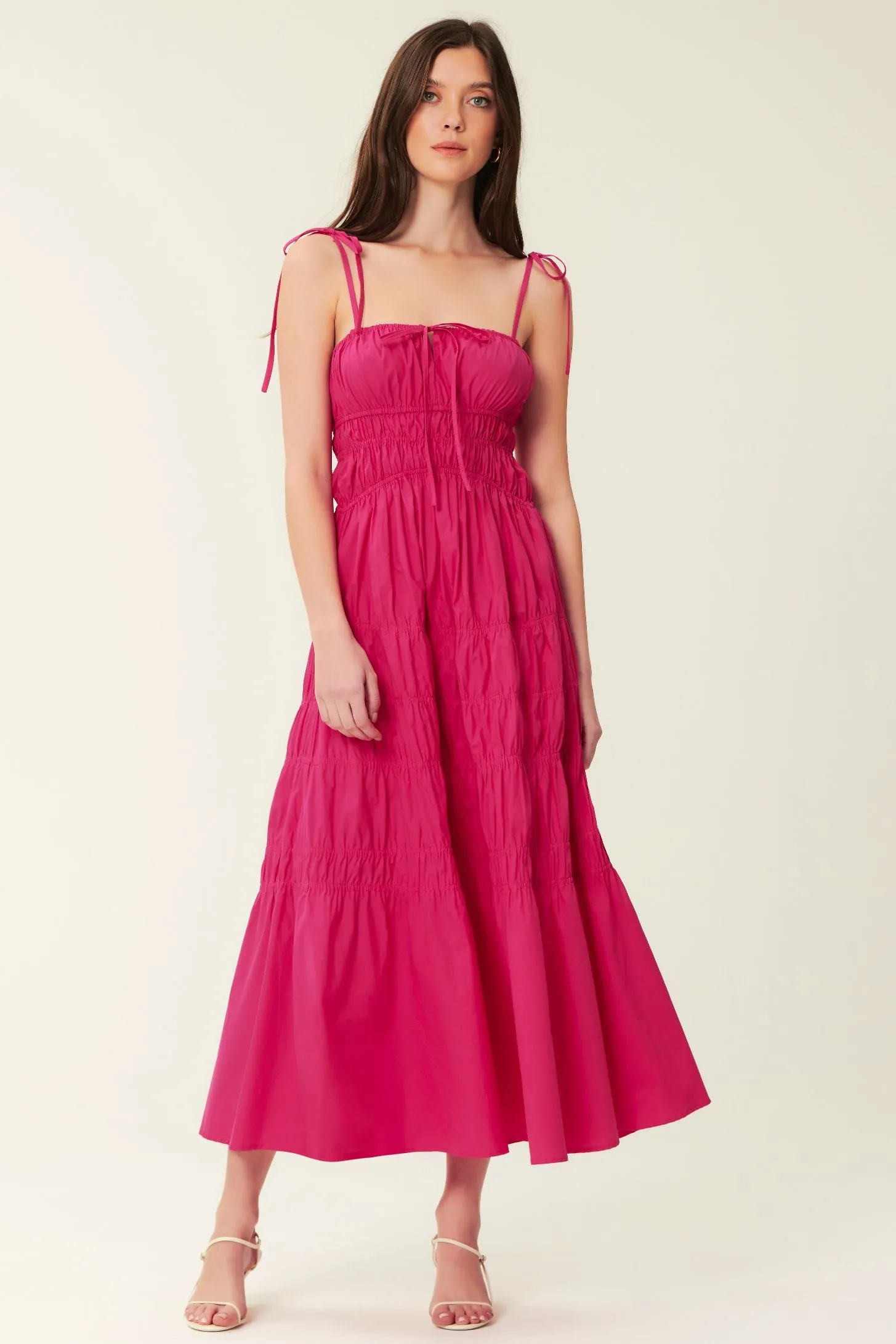 Halia Dress - Lipstick
