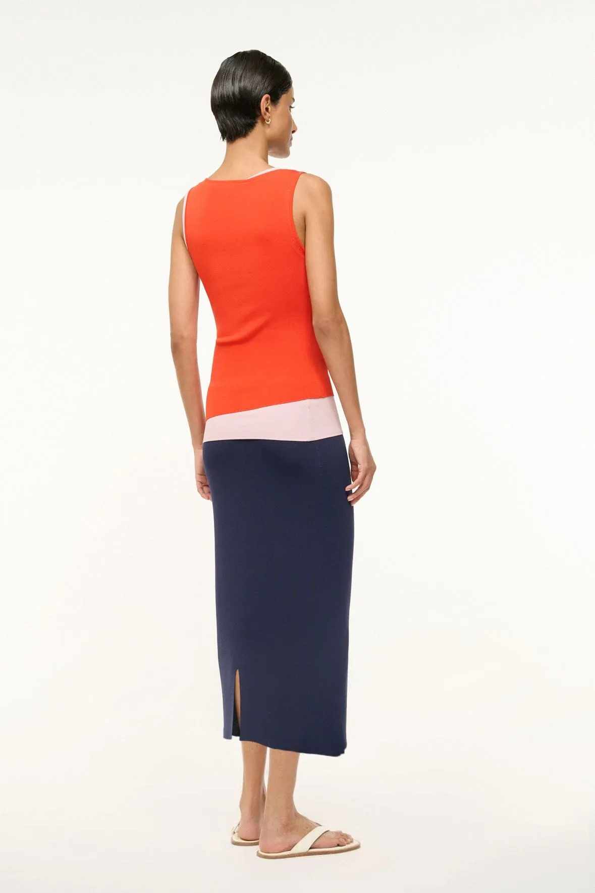 HERMOSA DRESS | CAYENNE NAVY CARNATION