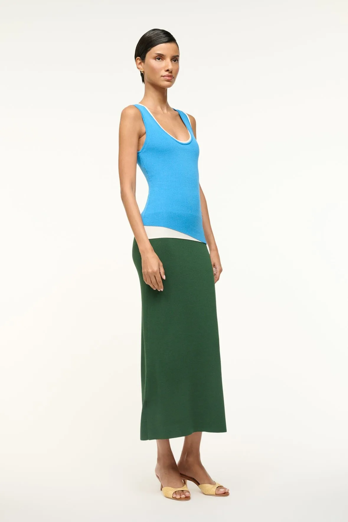 HERMOSA DRESS | JUNGLE SKY IVORY