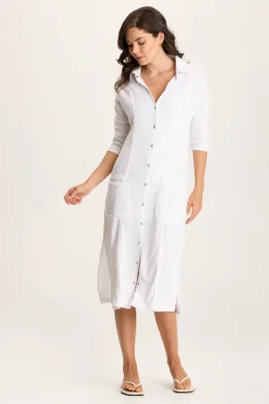 Hogue Gauze Duster Dress with Snap Front