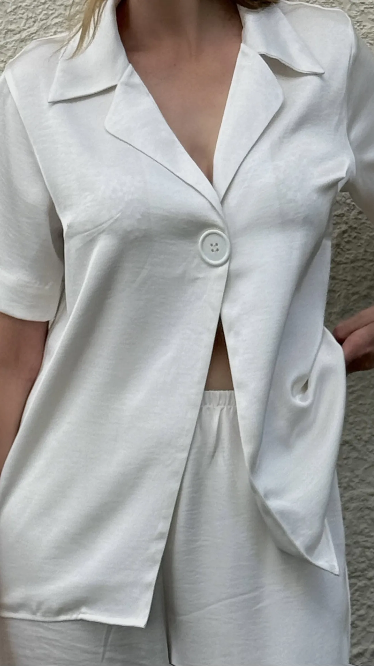 Imogen Button Pants - Cream
