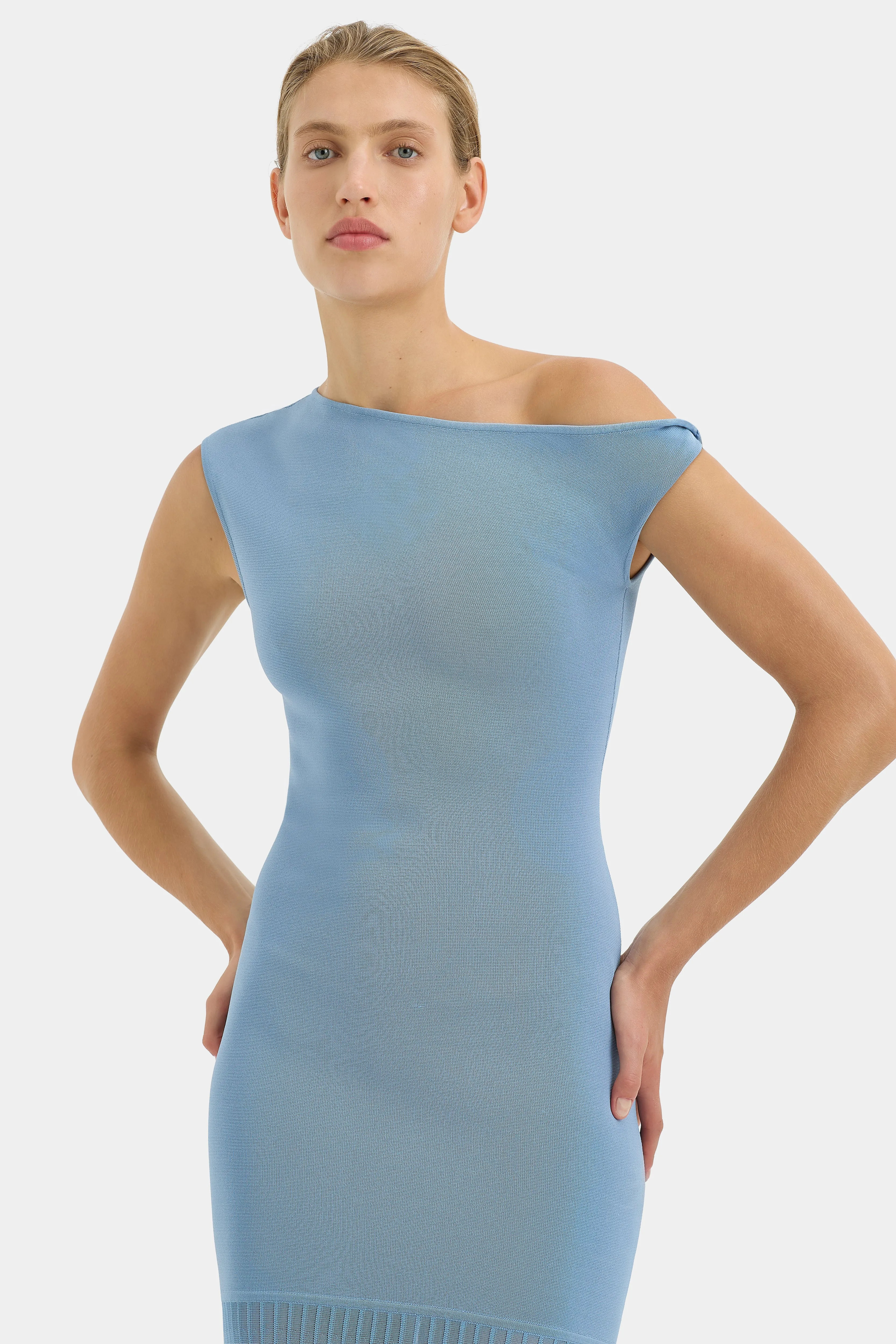 Indigo Twist Dress