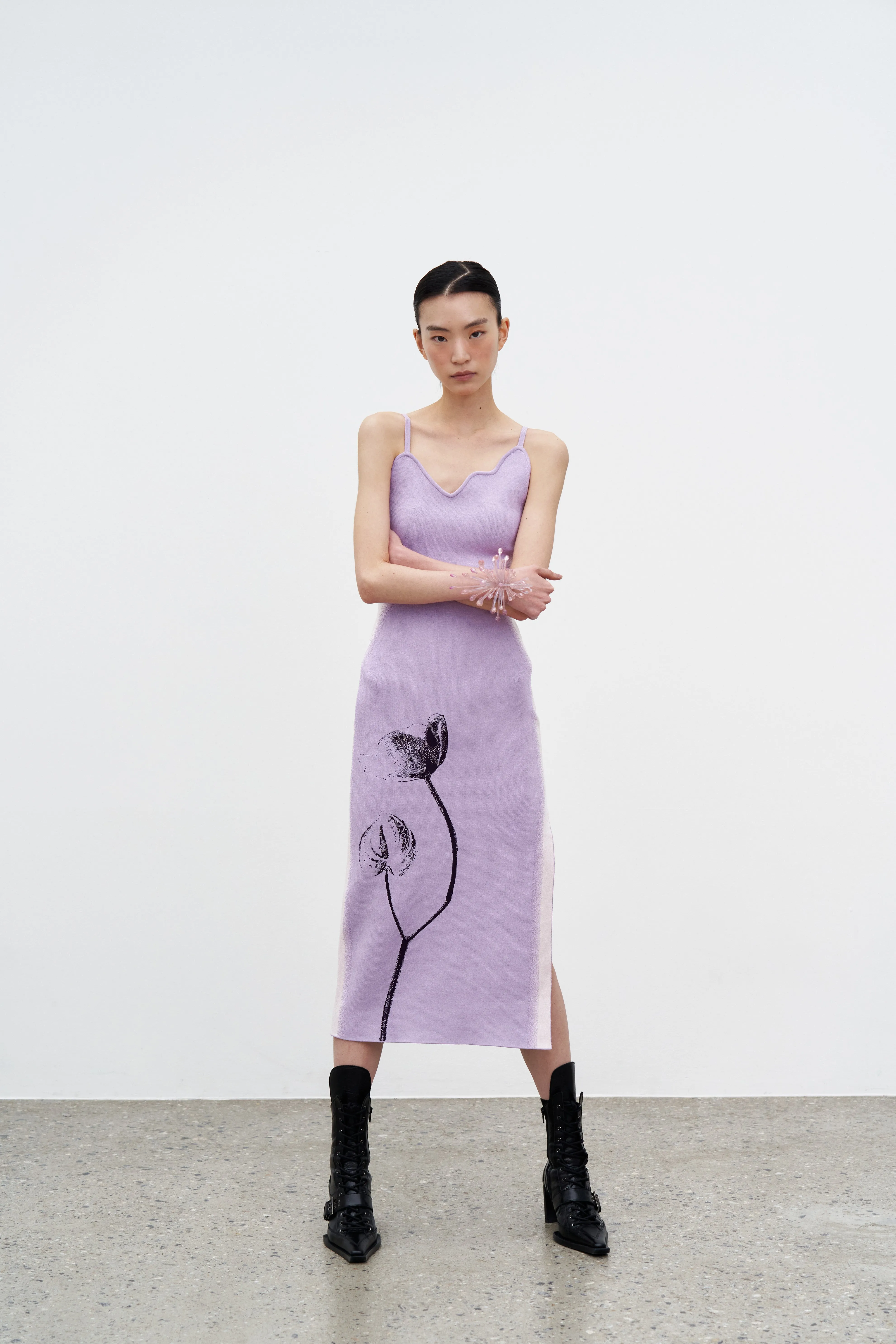 JASMINE FLOWER PRINT TANK DRESS