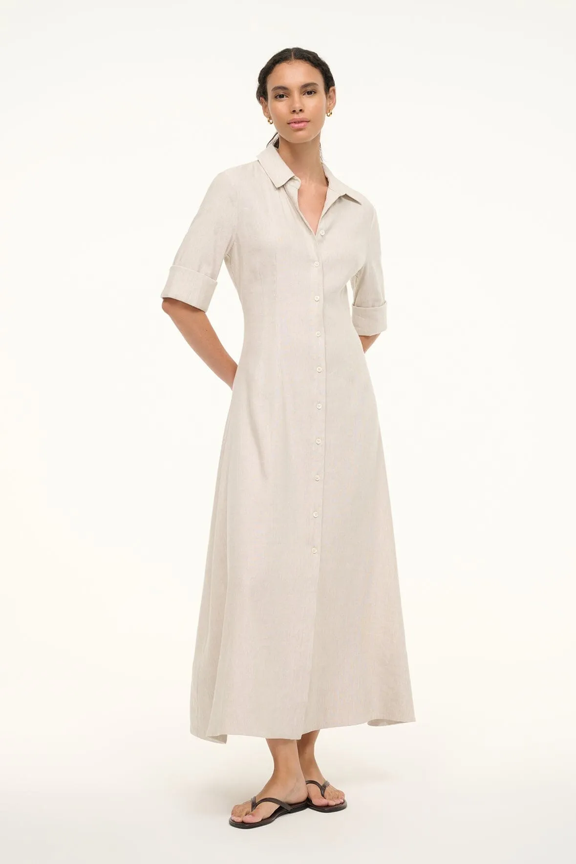 JOAN LINEN DRESS | NATURAL