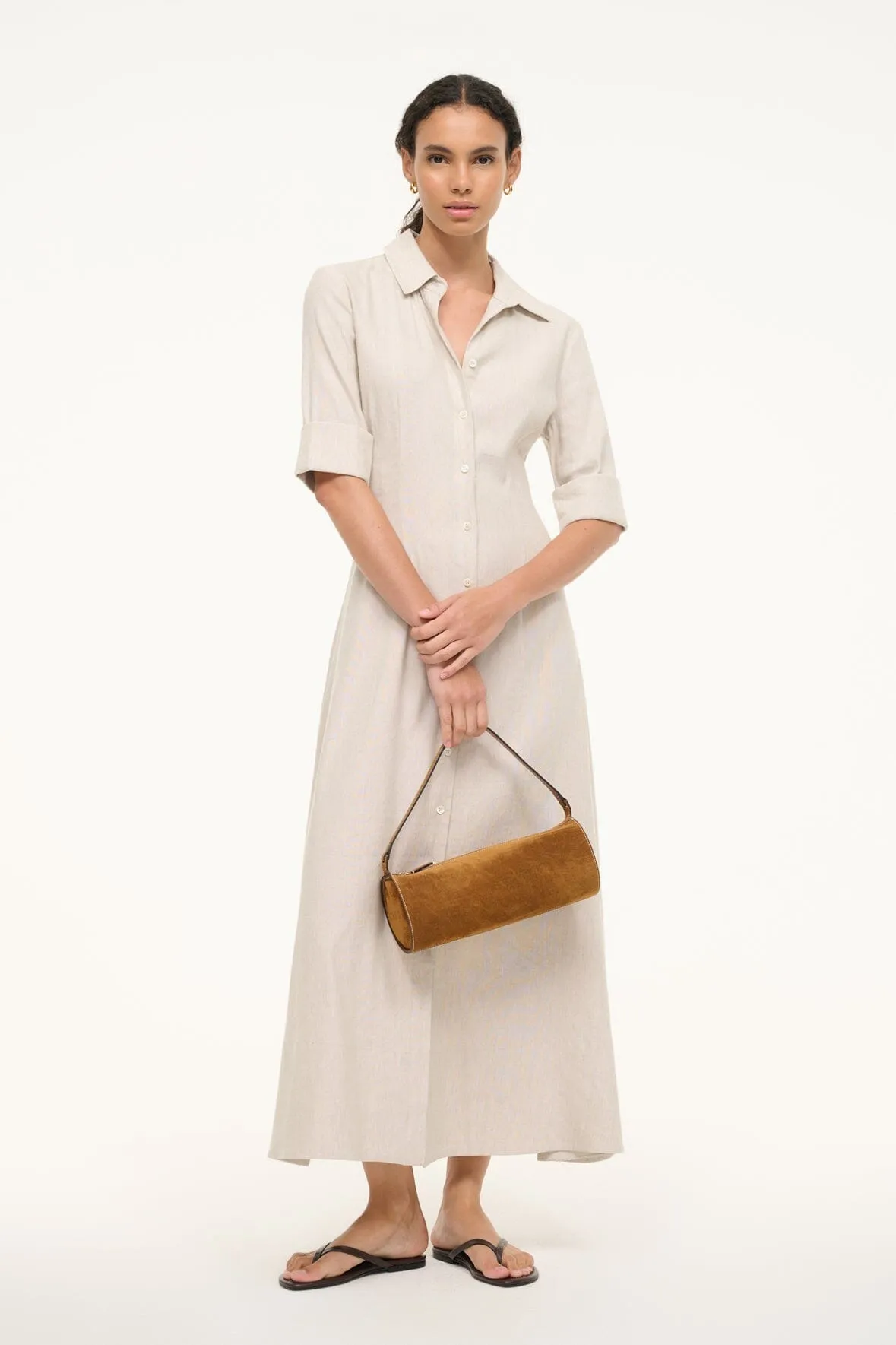 JOAN LINEN DRESS | NATURAL