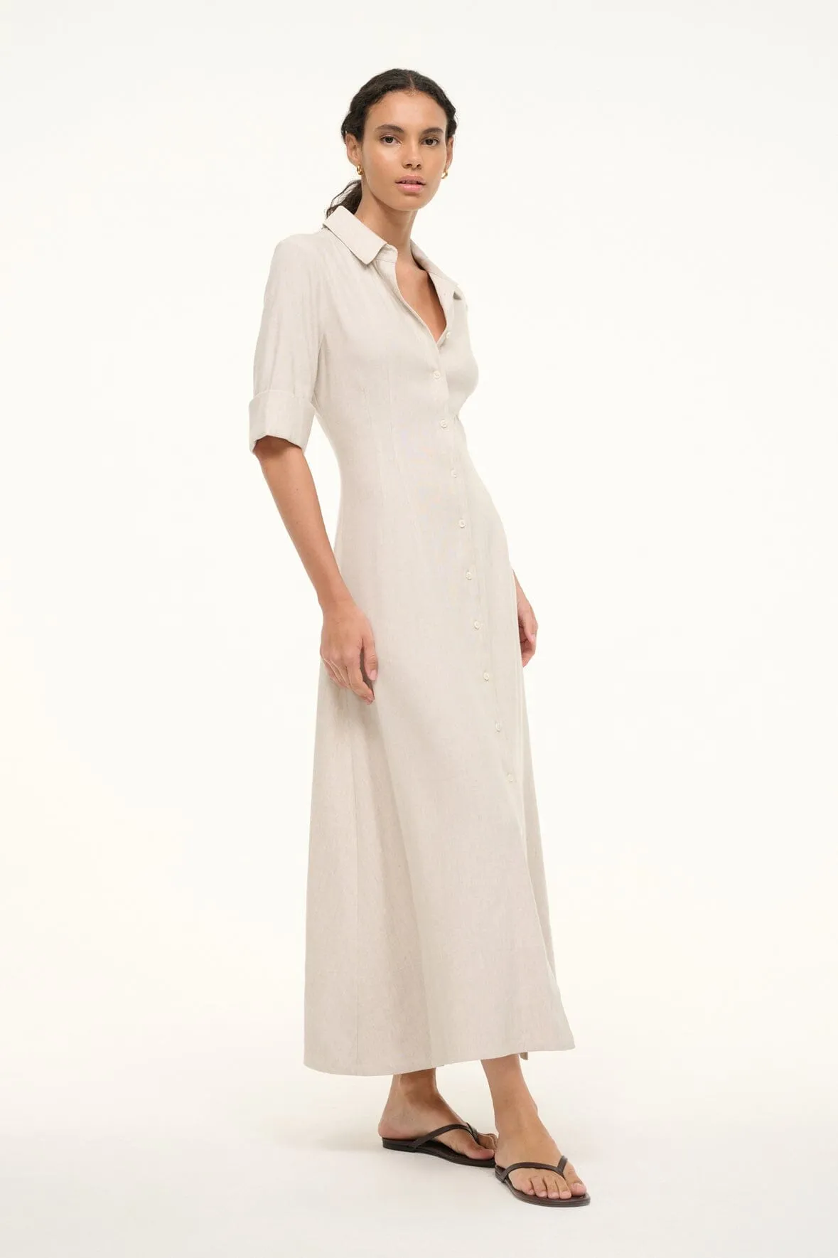 JOAN LINEN DRESS | NATURAL