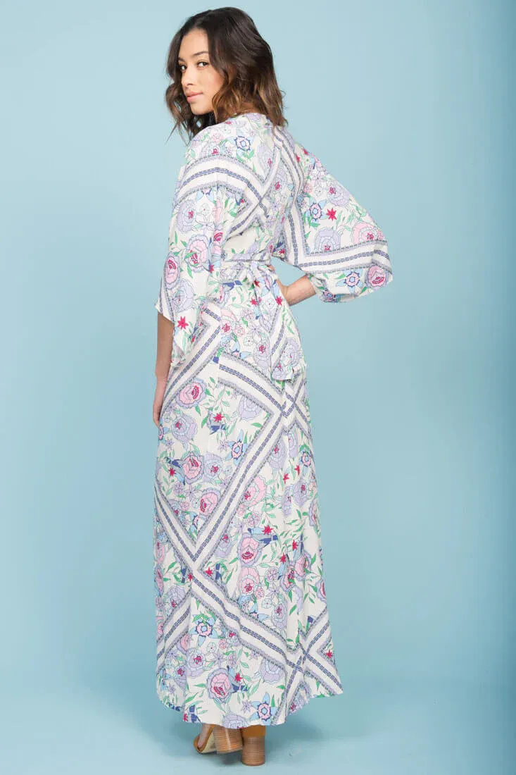 Kira Zip Up Maxi Dress Green