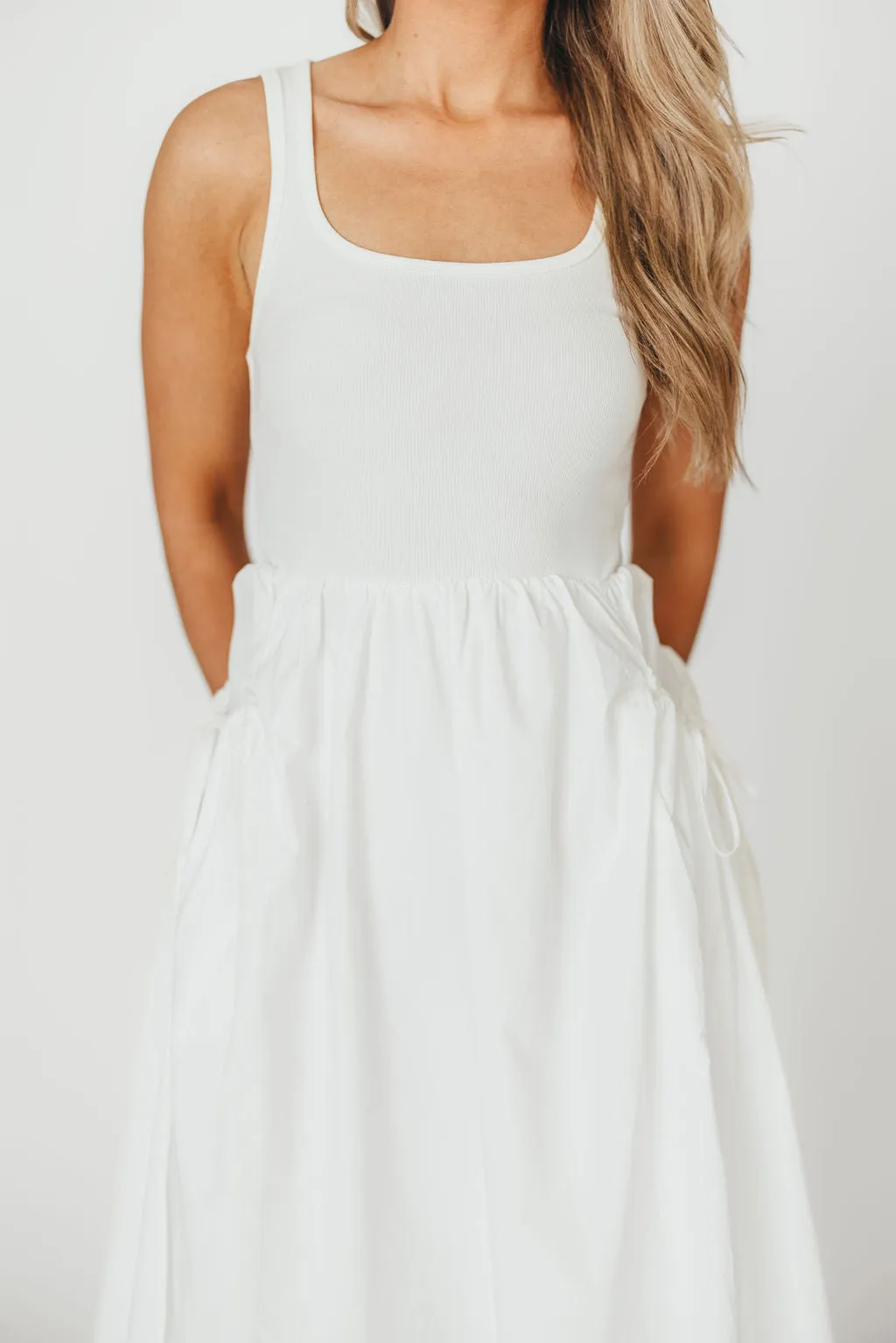 Lucca Midi Dress in Off-White