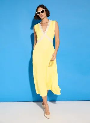 Marcella Satin Midi Dress