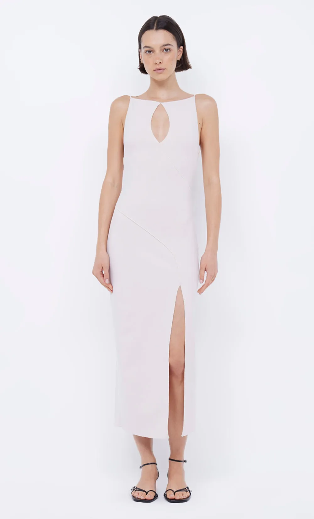 MARIELLE SPLIT DRESS - VANILLA BEAN