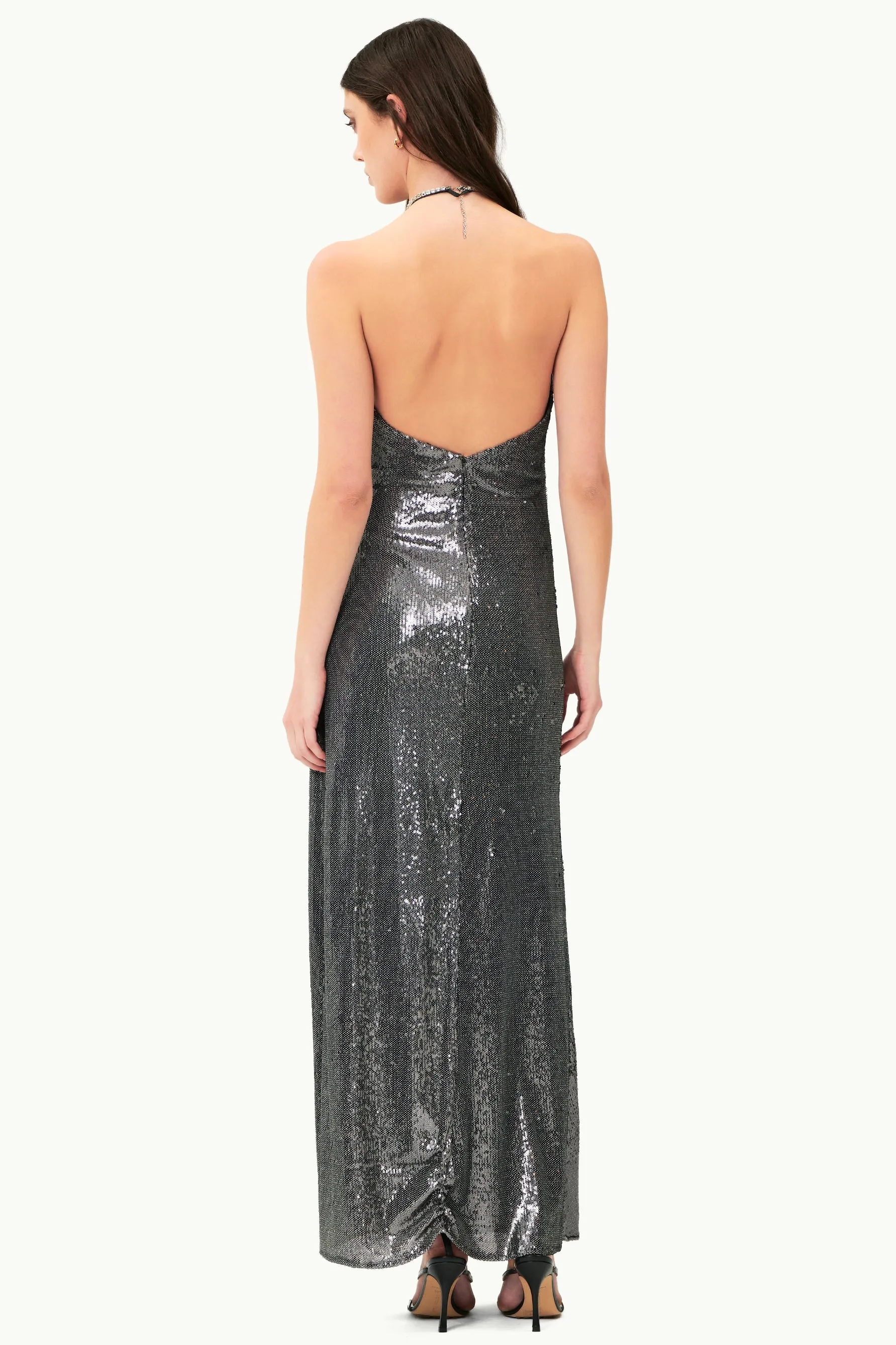 Melia Dress - Gunmetal