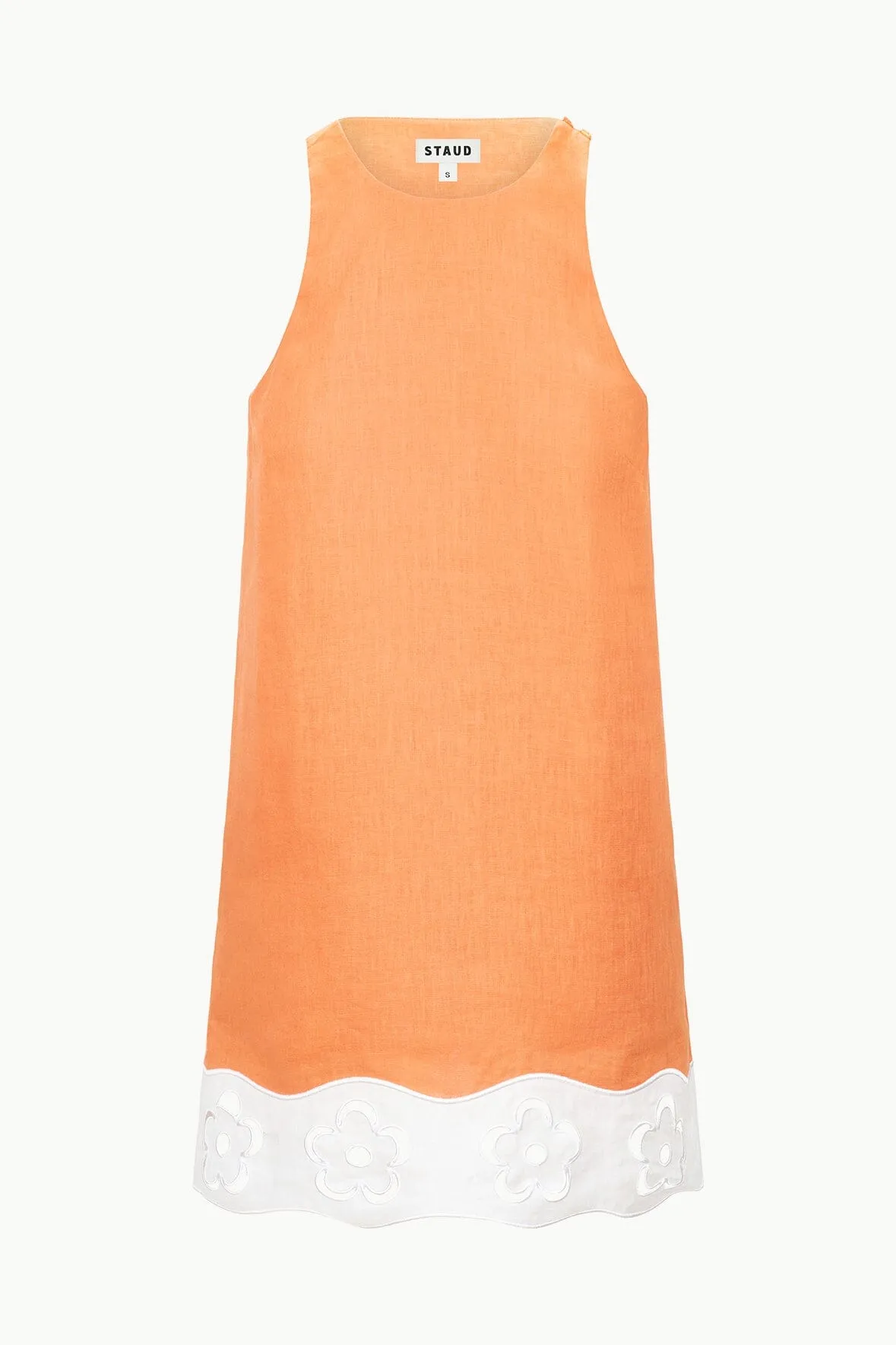 MIKA LINEN DRESS | APRICOT WHITE