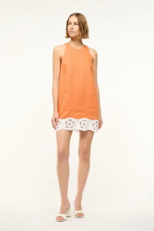 MIKA LINEN DRESS | APRICOT WHITE