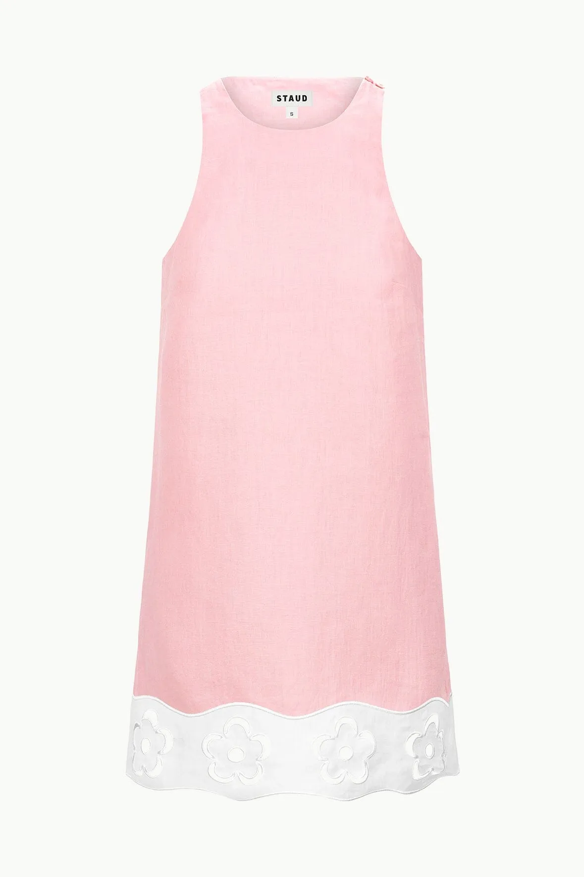 MIKA LINEN DRESS | FADED BLUSH WHITE