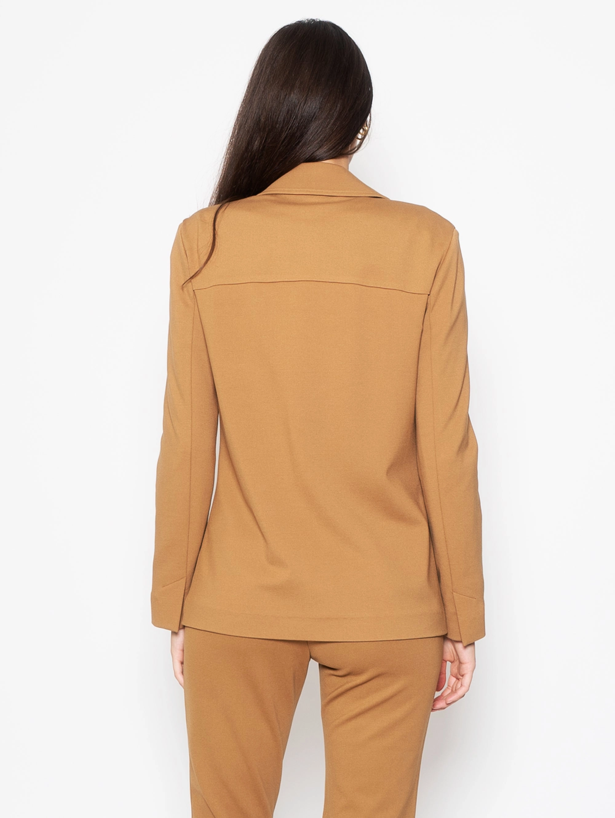 Milano Stitch Finished Blazer Camel