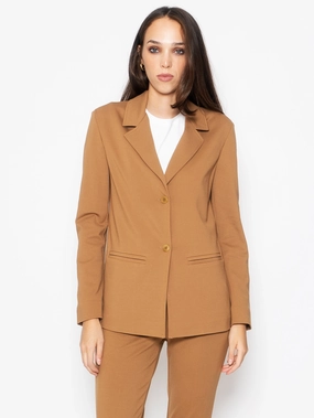 Milano Stitch Finished Blazer Camel