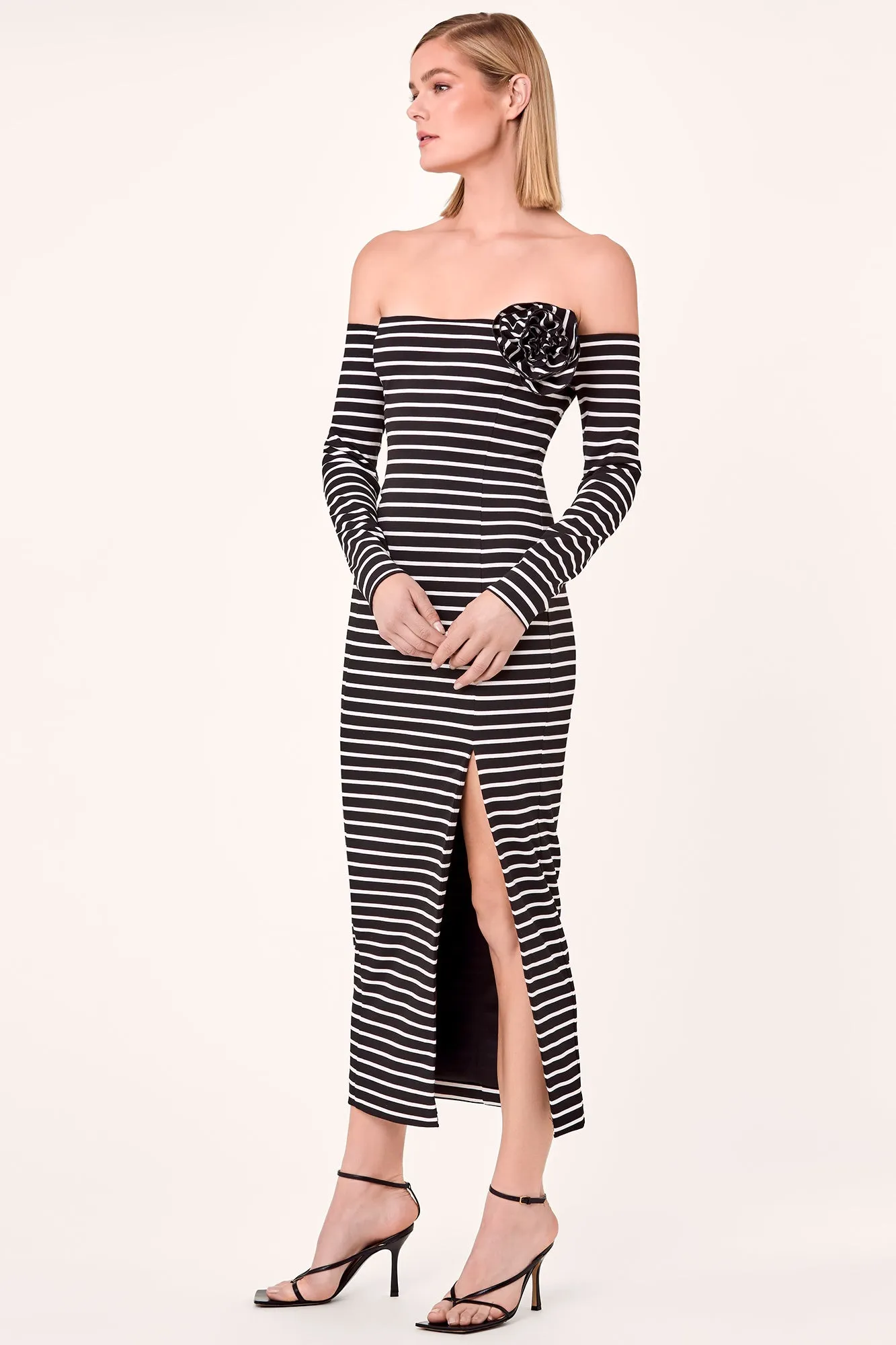 Miriam Dress - Stripe Black Milk