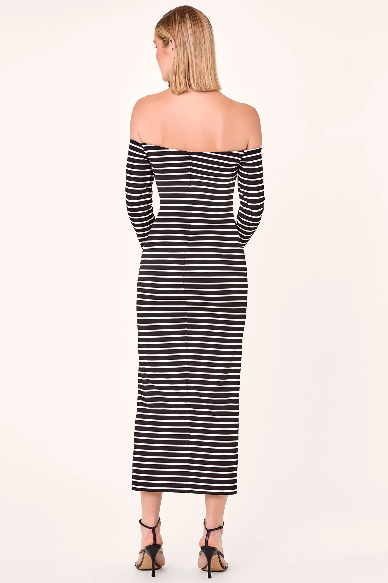 Miriam Dress - Stripe Black Milk