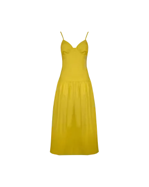 MONACO DRESS CHARTREUSE